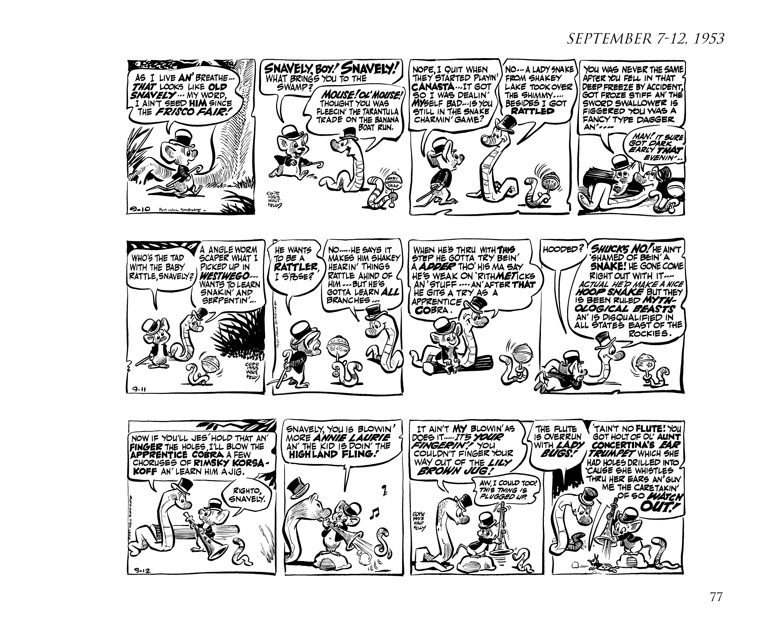 Read online Pogo by Walt Kelly: The Complete Syndicated Comic Strips comic -  Issue # TPB 3 (Part 1) - 89