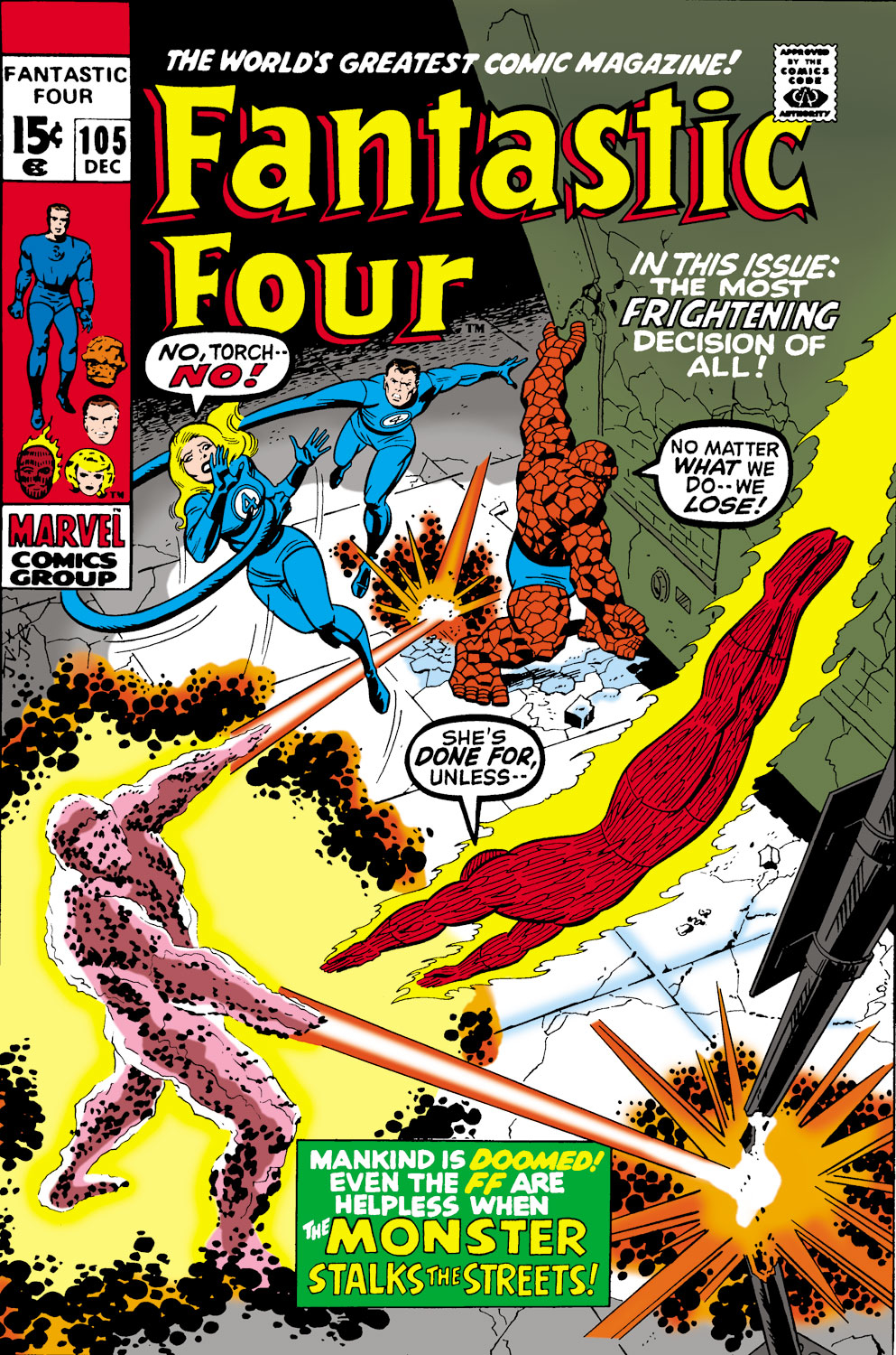 Read online Fantastic Four (1961) comic -  Issue #105 - 1