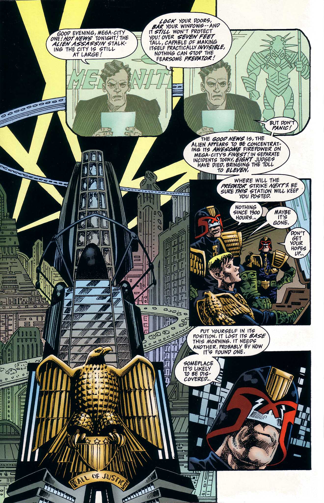 Read online Predator Versus Judge Dredd comic -  Issue #2 - 18