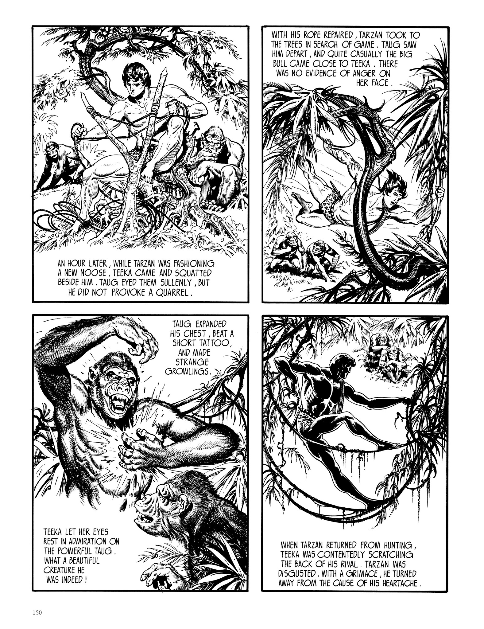 Read online Edgar Rice Burroughs' Tarzan: Burne Hogarth's Lord of the Jungle comic -  Issue # TPB - 149