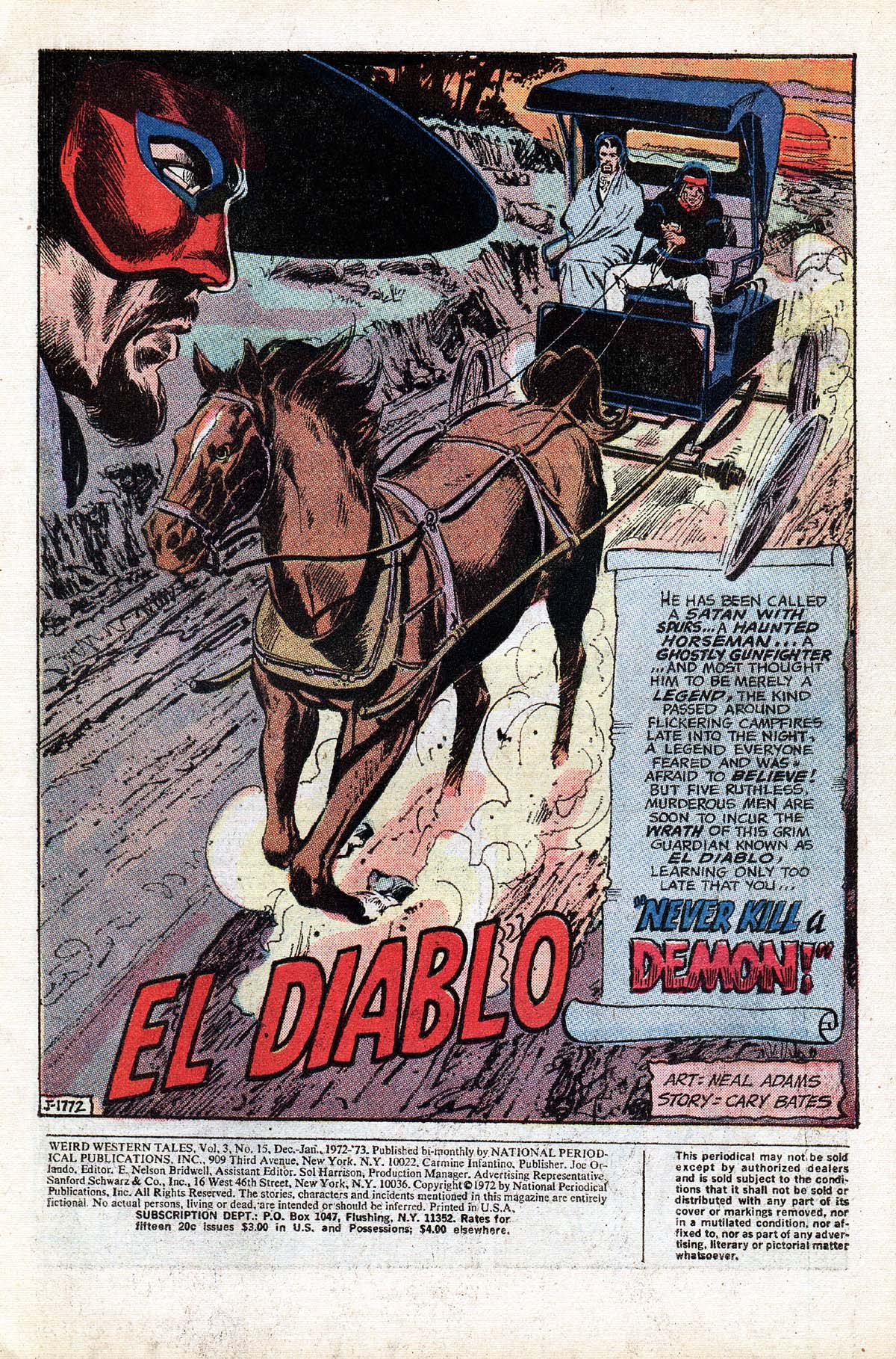 Read online Weird Western Tales (1972) comic -  Issue #15 - 3