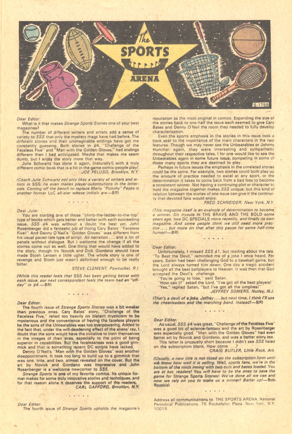 Read online Strange Sports Stories (1973) comic -  Issue #6 - 12