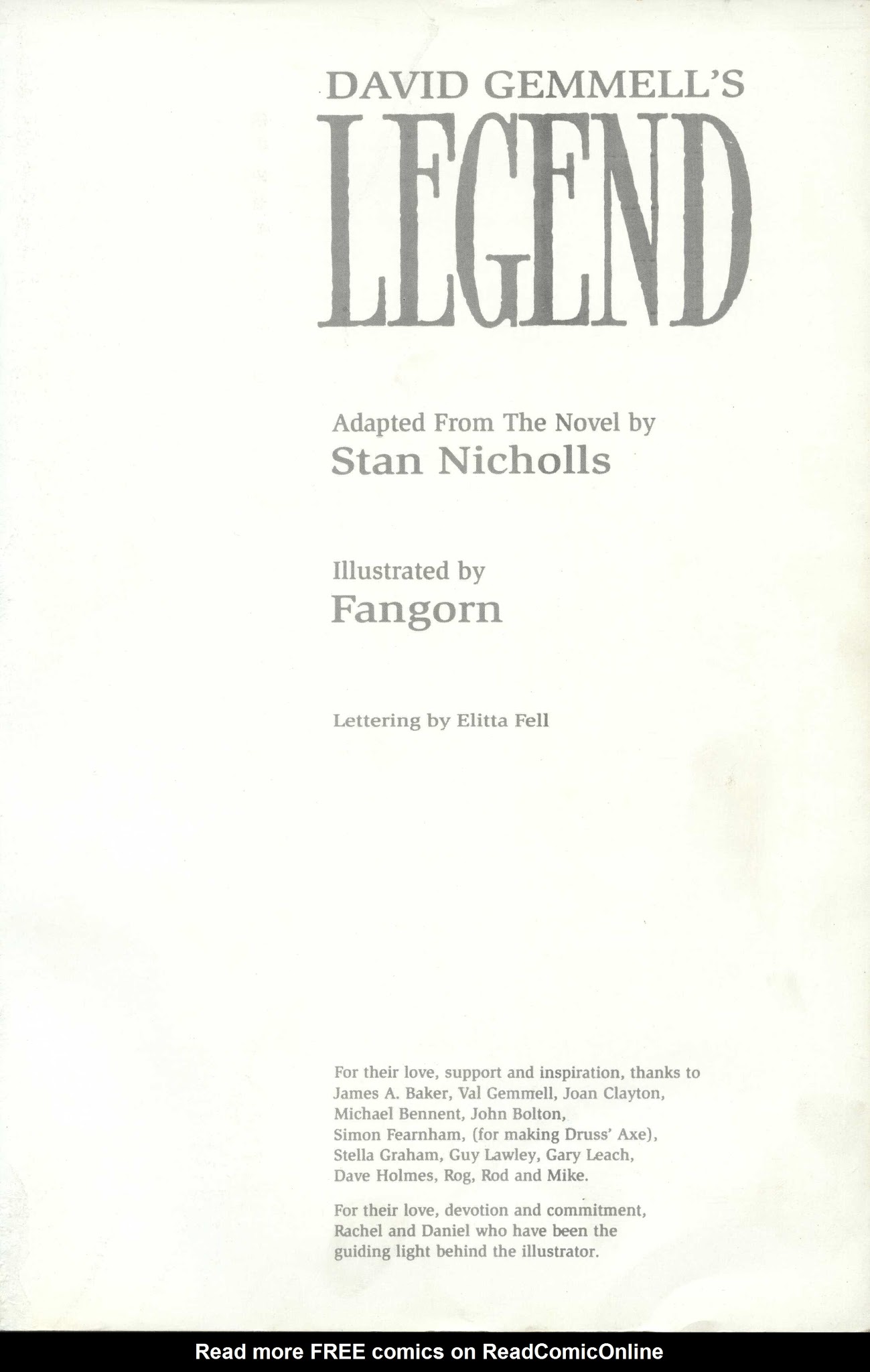 Read online David Gemmell's Legend: A Graphic Novel comic -  Issue # TPB - 2