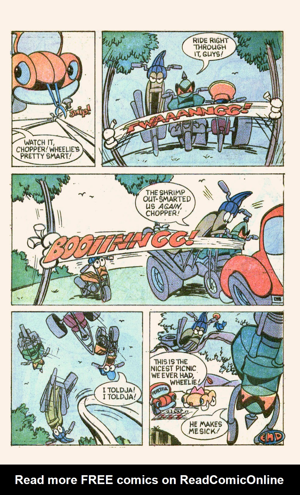 Read online Wheelie and the Chopper Bunch comic -  Issue #3 - 32