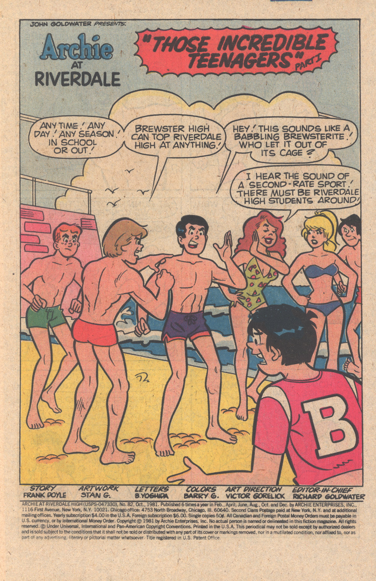 Read online Archie at Riverdale High (1972) comic -  Issue #82 - 3