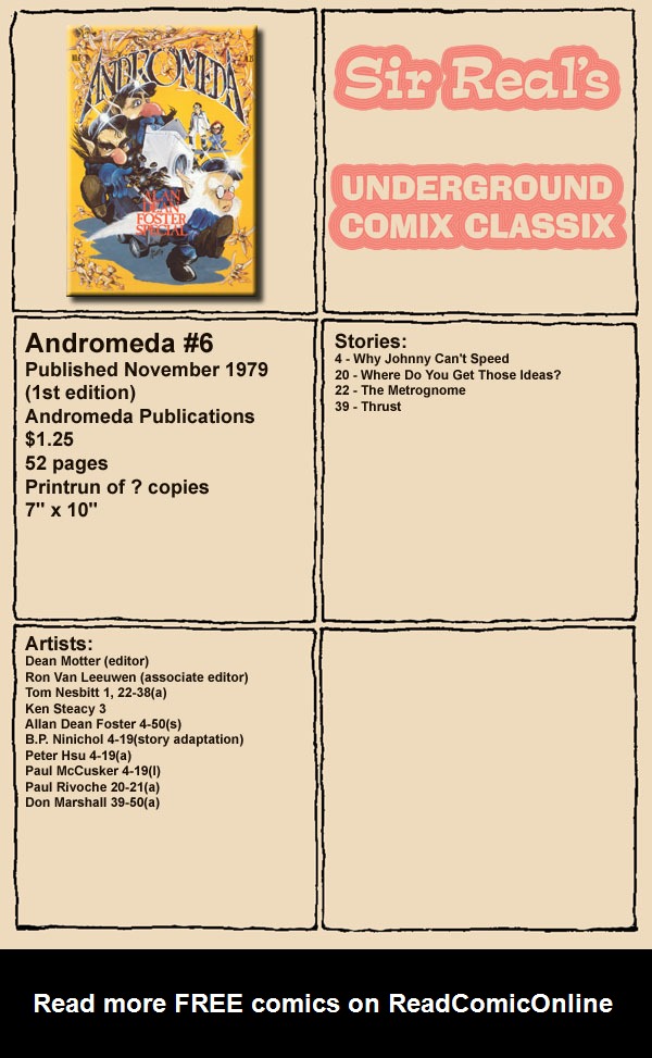 Read online Andromeda comic -  Issue #6 - 1