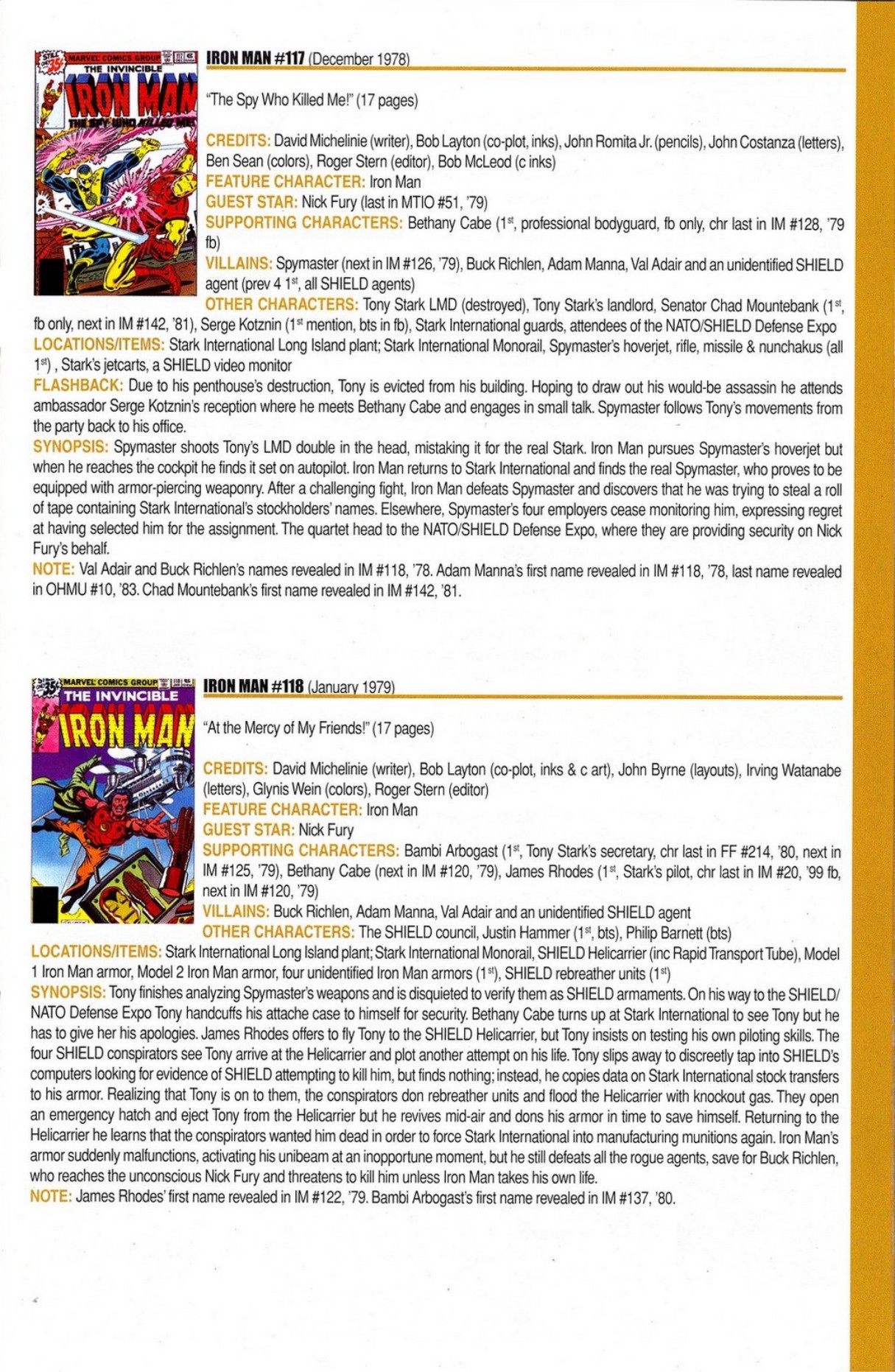 Read online Official Index to the Marvel Universe comic -  Issue #5 - 25
