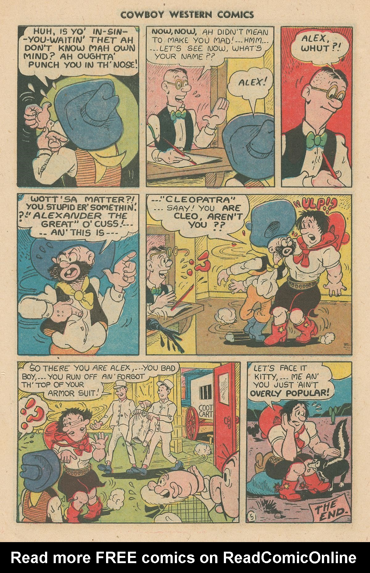 Read online Cowboy Western Comics (1948) comic -  Issue #31 - 30