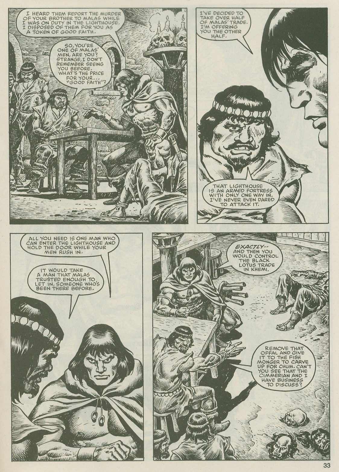 Read online The Savage Sword Of Conan comic -  Issue #122 - 33