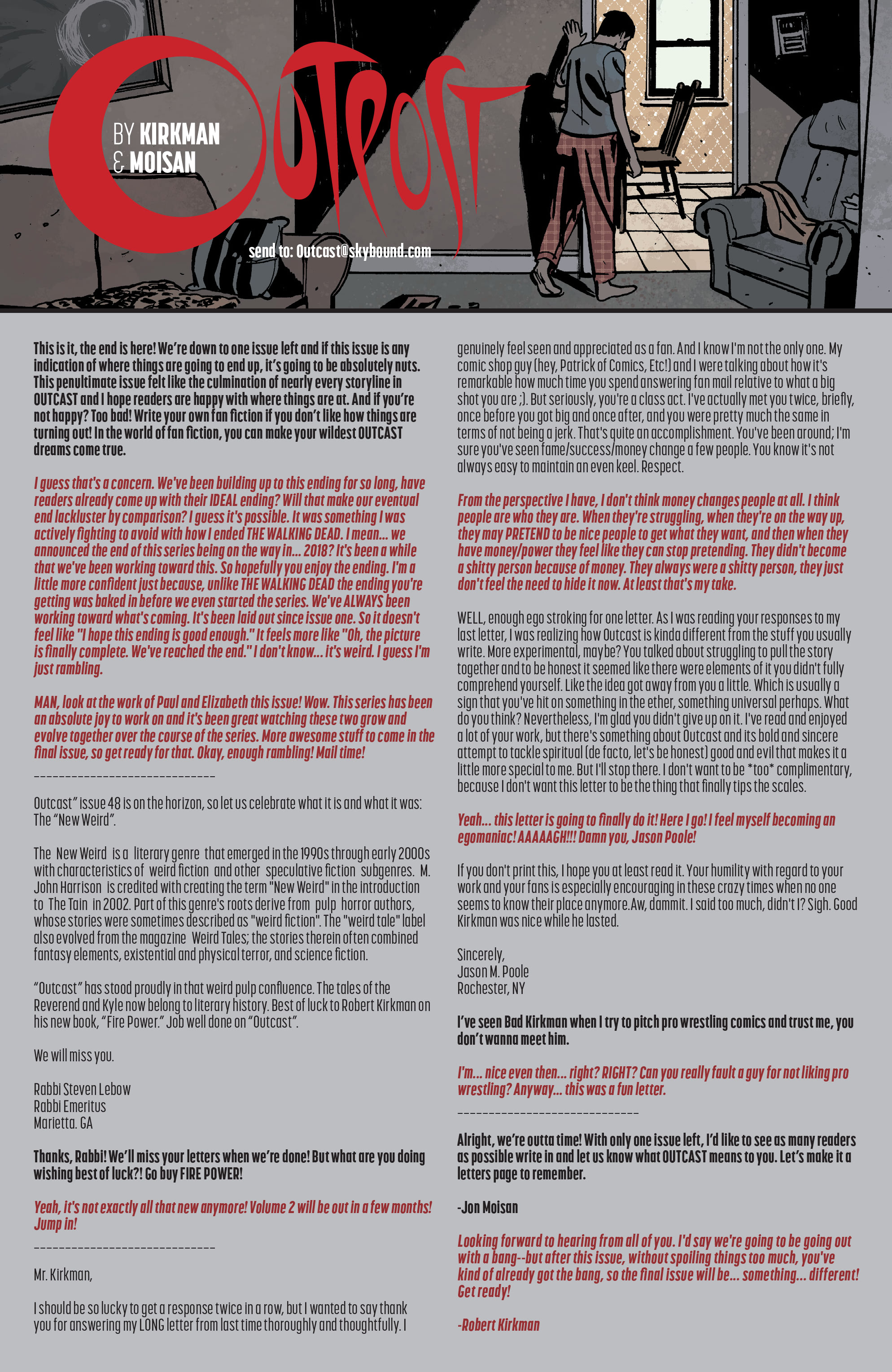 Read online Outcast by Kirkman & Azaceta comic -  Issue #47 - 29