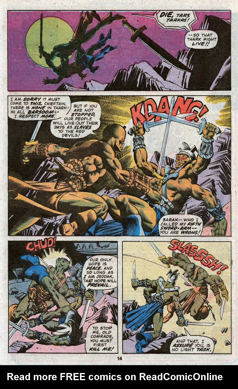 Read online John Carter Warlord of Mars comic -  Issue #18 - 16