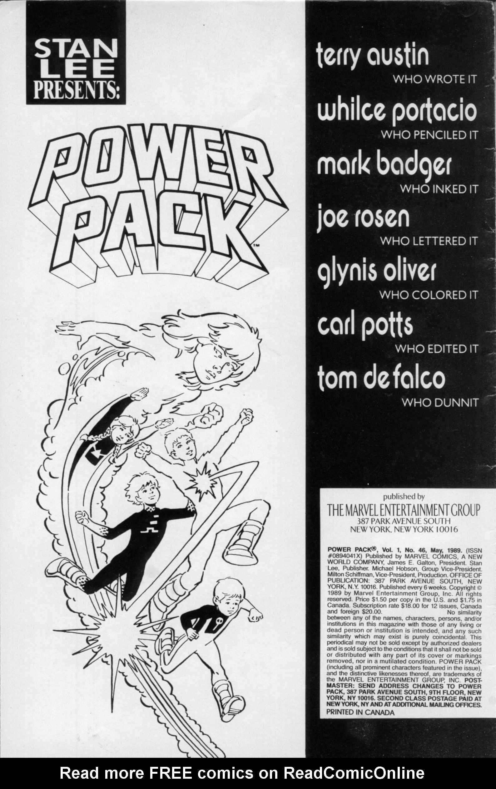 Read online Power Pack (1984) comic -  Issue #46 - 2