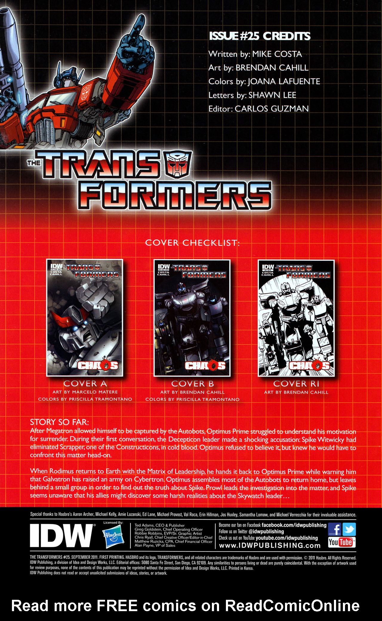 Read online The Transformers (2009) comic -  Issue #25 - 3