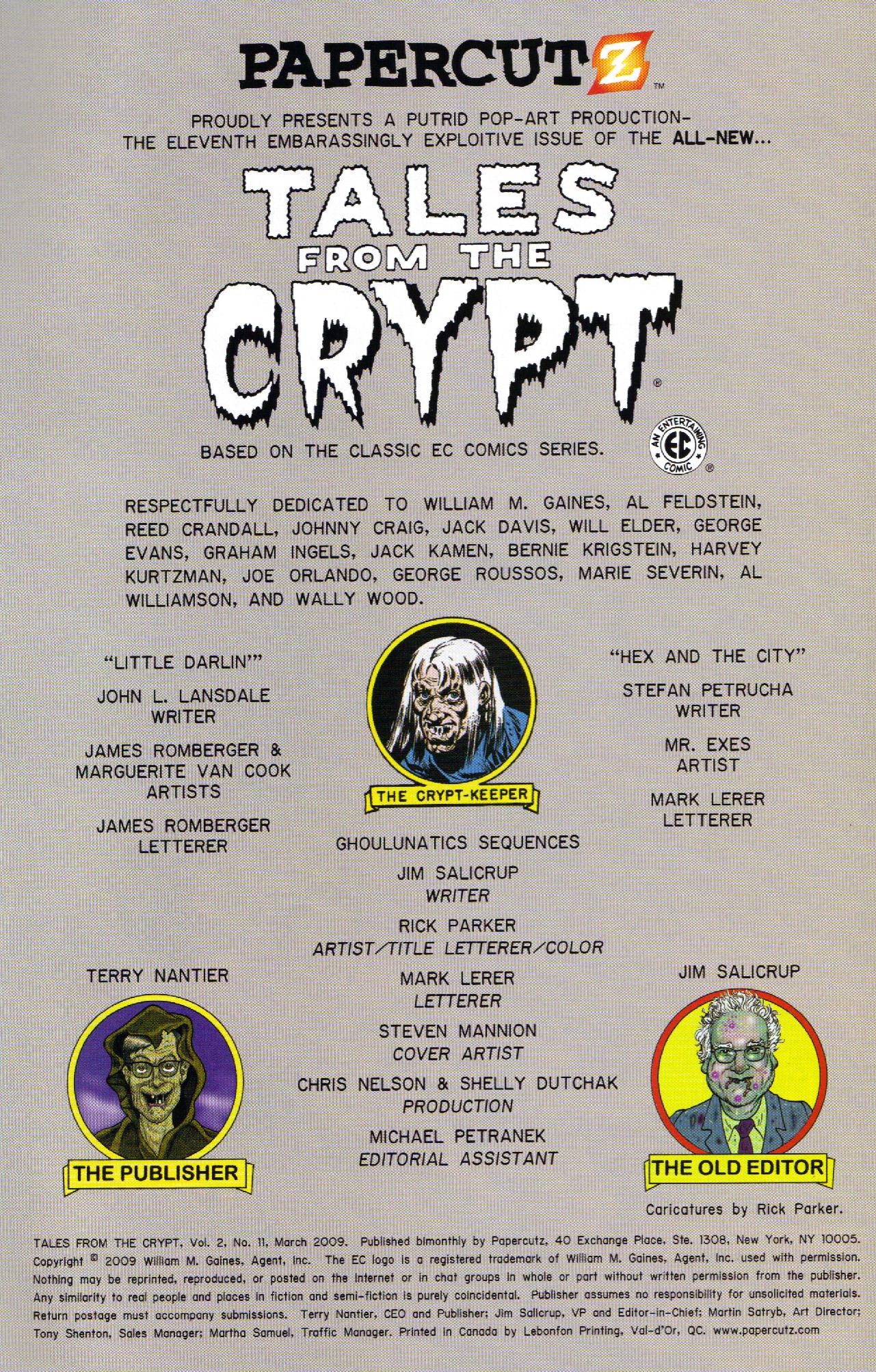 Read online Tales From The Crypt (2007) comic -  Issue #11 - 2