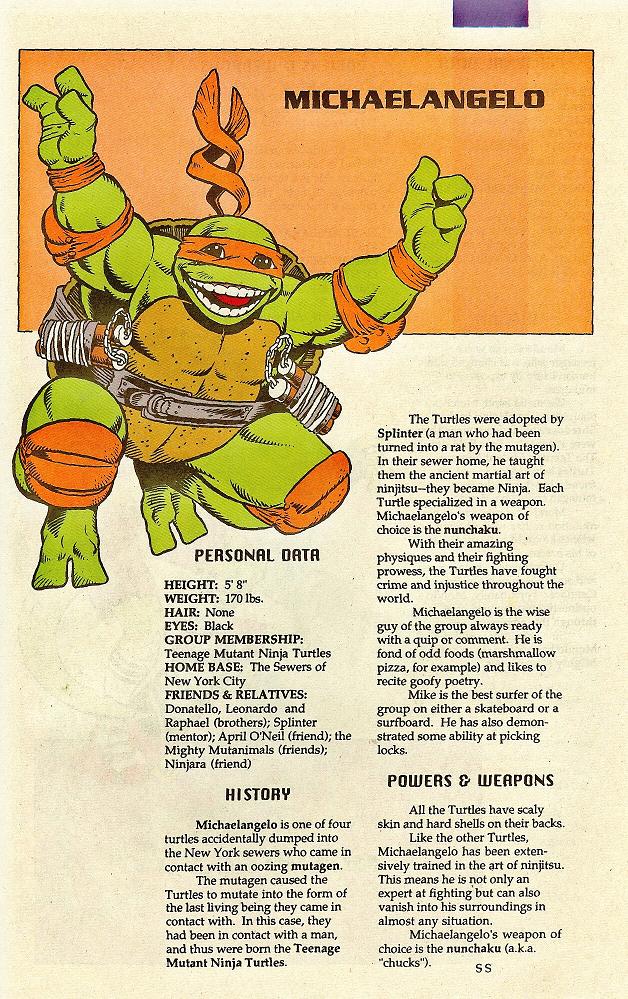 Read online Teenage Mutant Ninja Turtles Mutant Universe Sourcebook comic -  Issue #1 - 45