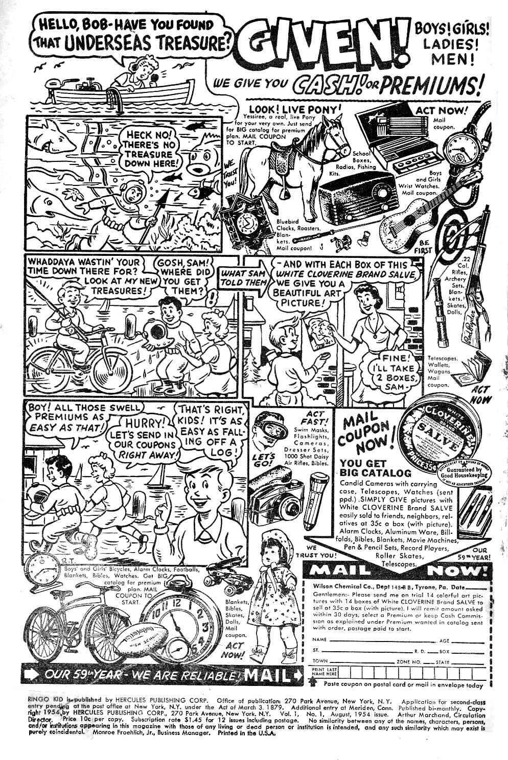 Read online Ringo Kid Western comic -  Issue #1 - 2