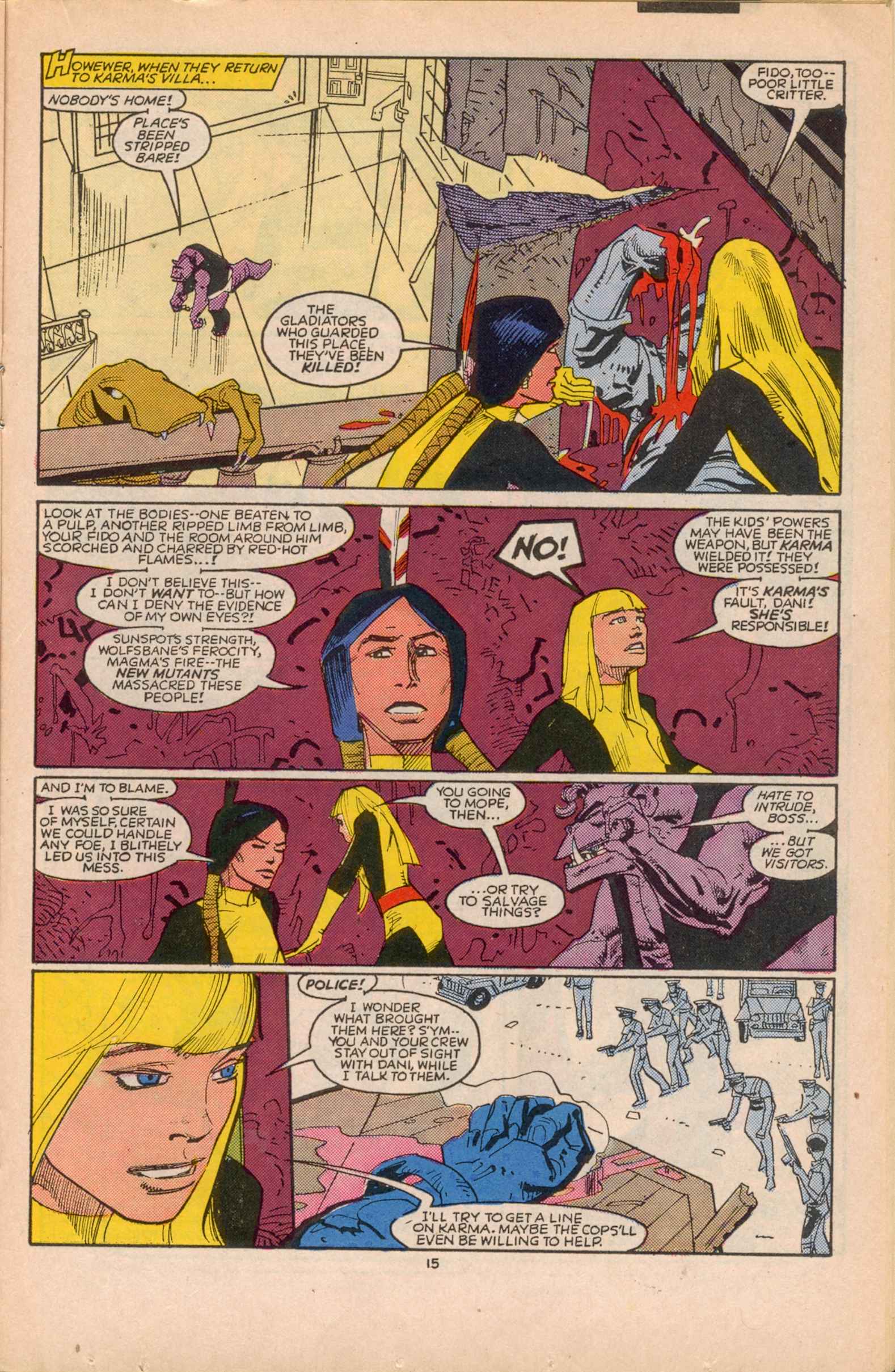 Read online The New Mutants comic -  Issue #32 - 16