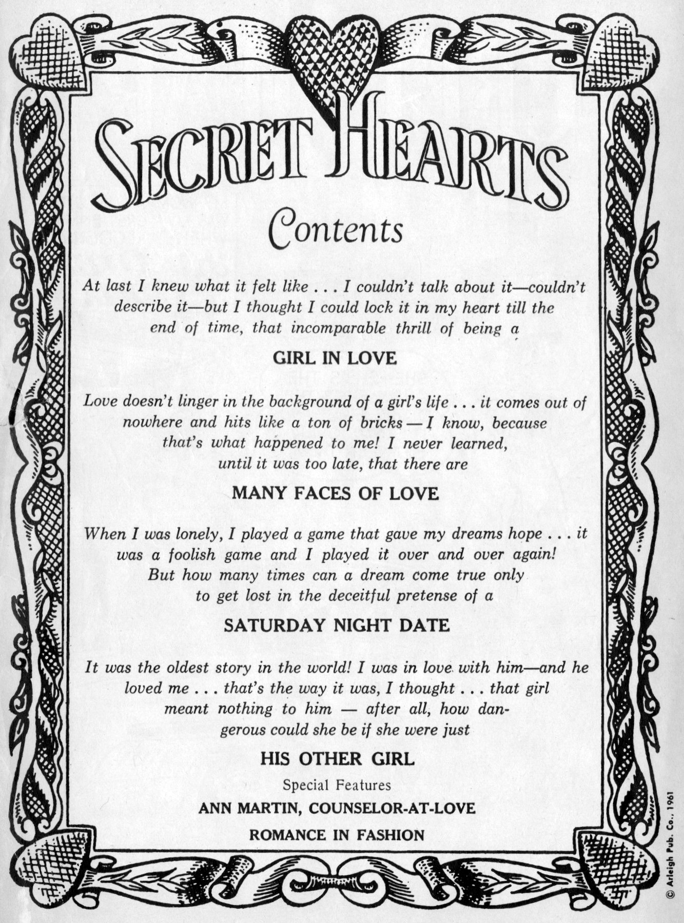 Read online Secret Hearts comic -  Issue #70 - 2