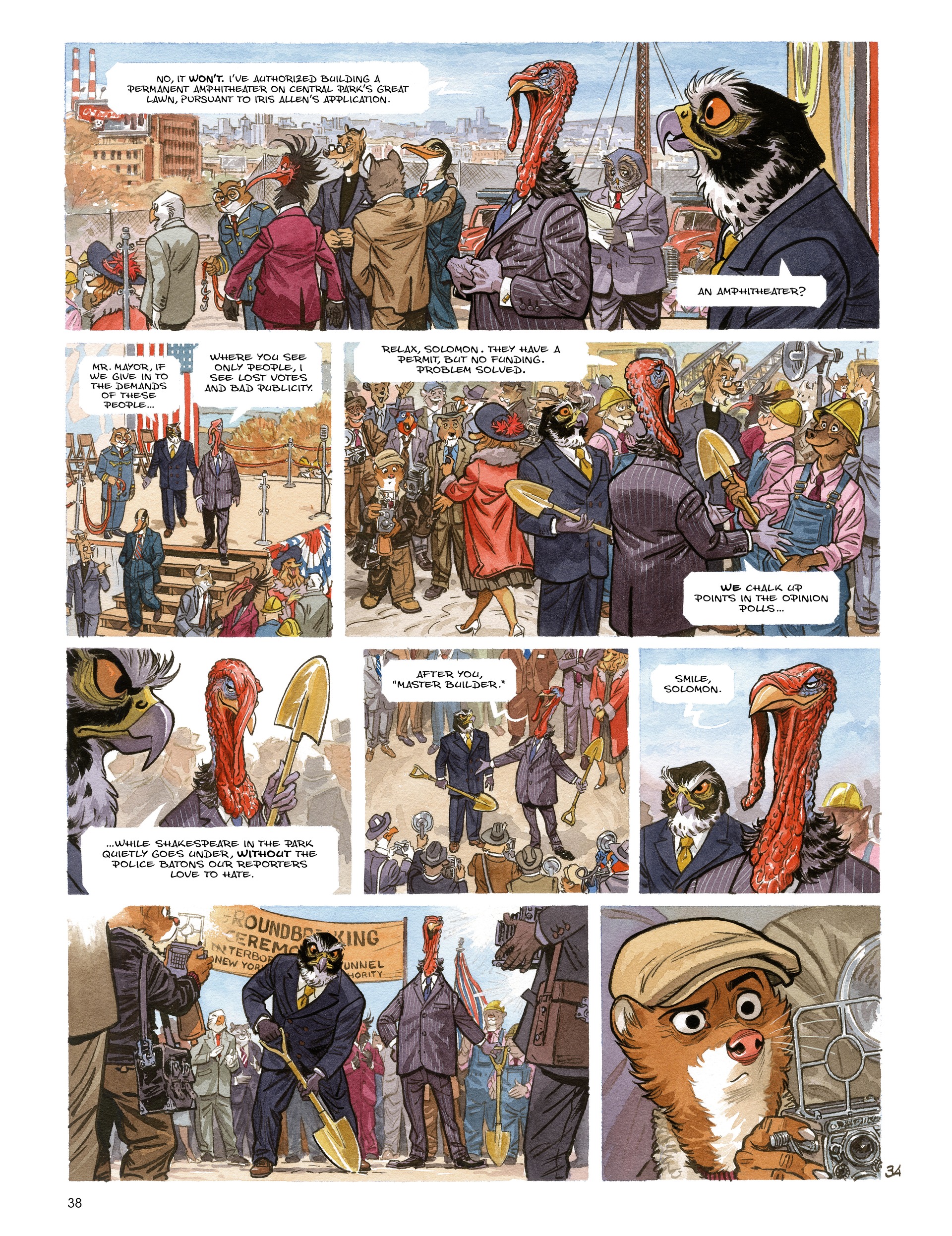 Read online Blacksad: They All Fall Down · Part One comic -  Issue # TPB - 40