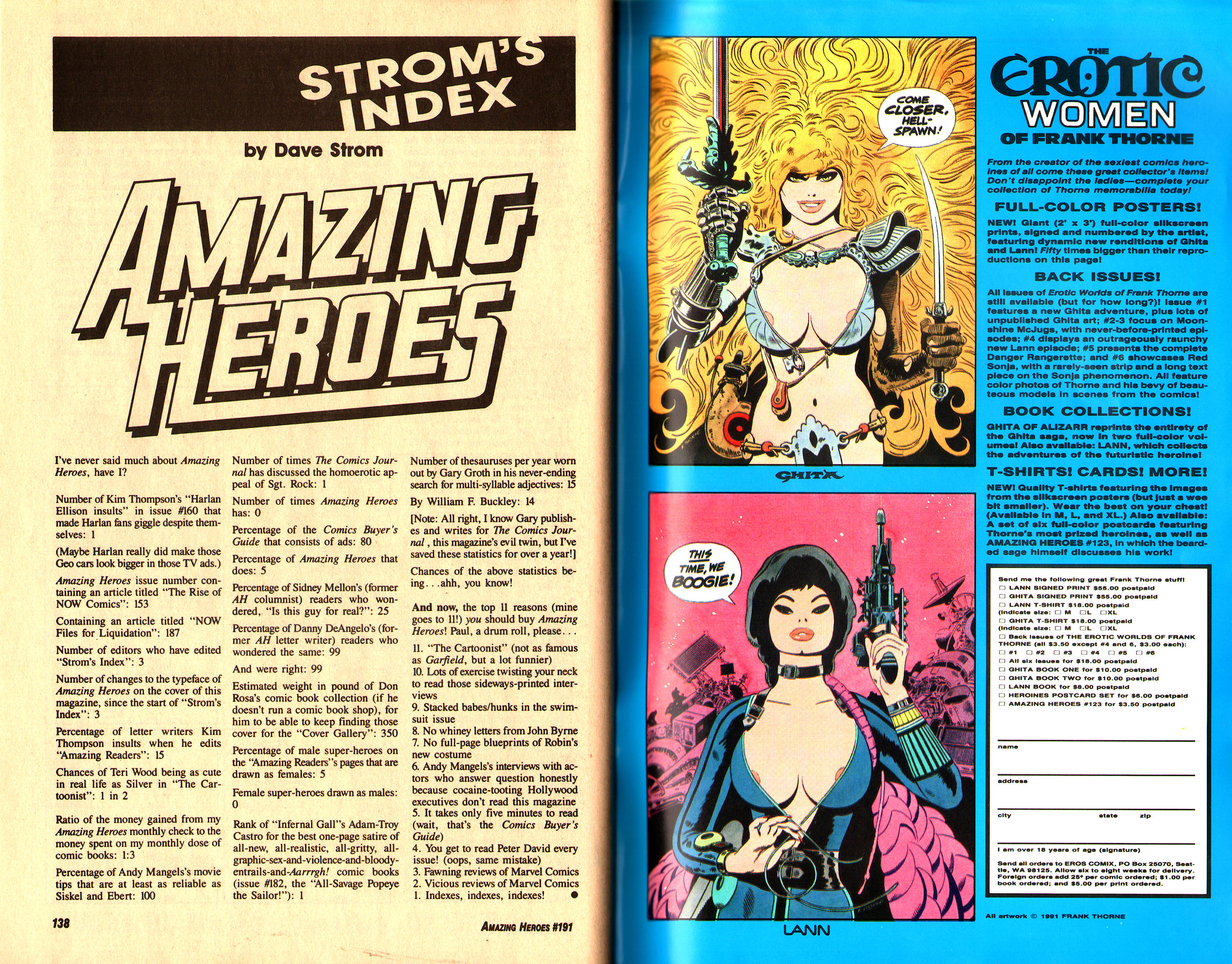 Read online Amazing Heroes comic -  Issue #191 - 70