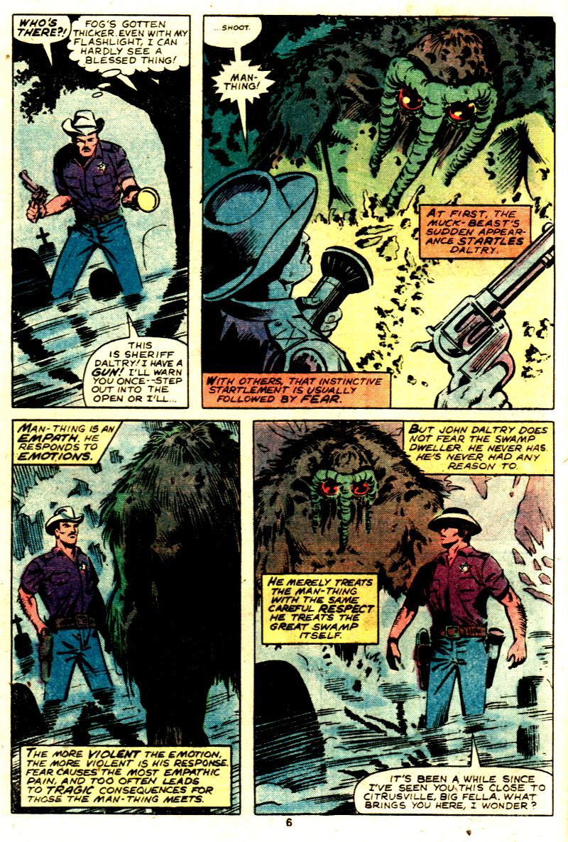 Read online Man-Thing (1979) comic -  Issue #6 - 6