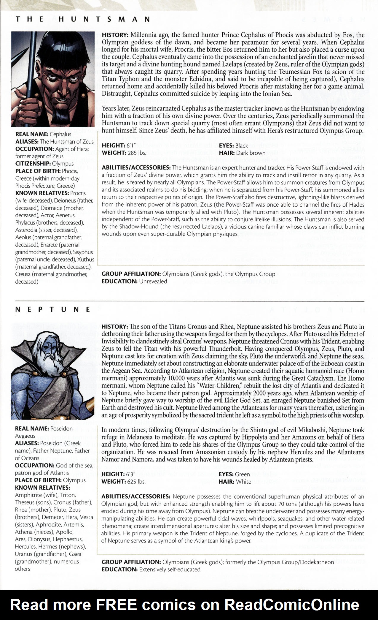 Read online Thor & Hercules: Encyclopaedia Mythologica comic -  Issue # Full - 44