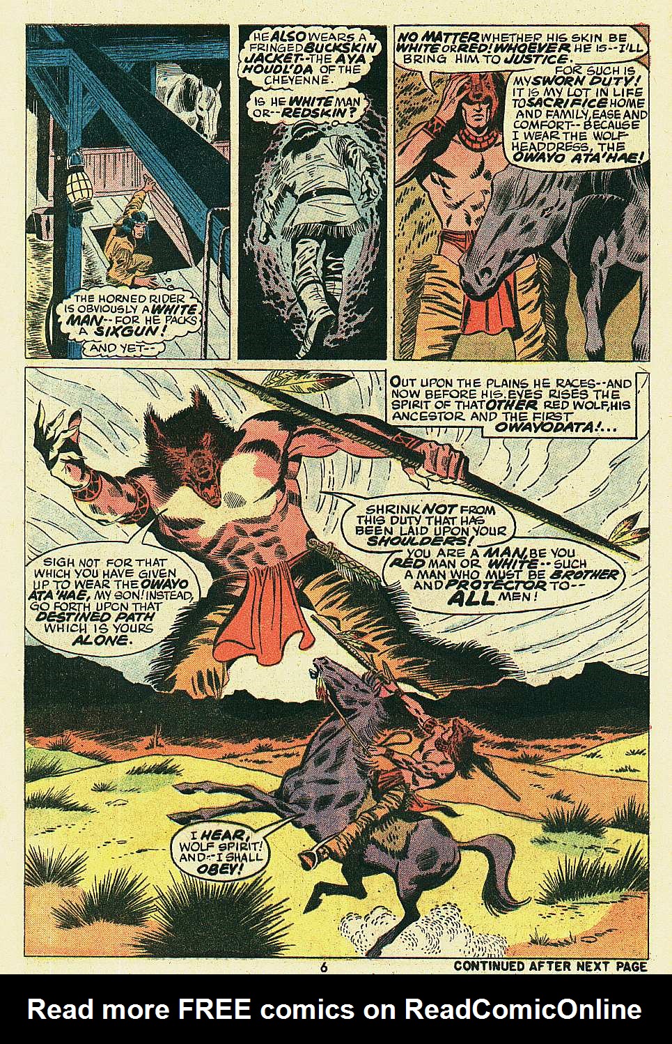 Read online Red Wolf (1972) comic -  Issue #6 - 6