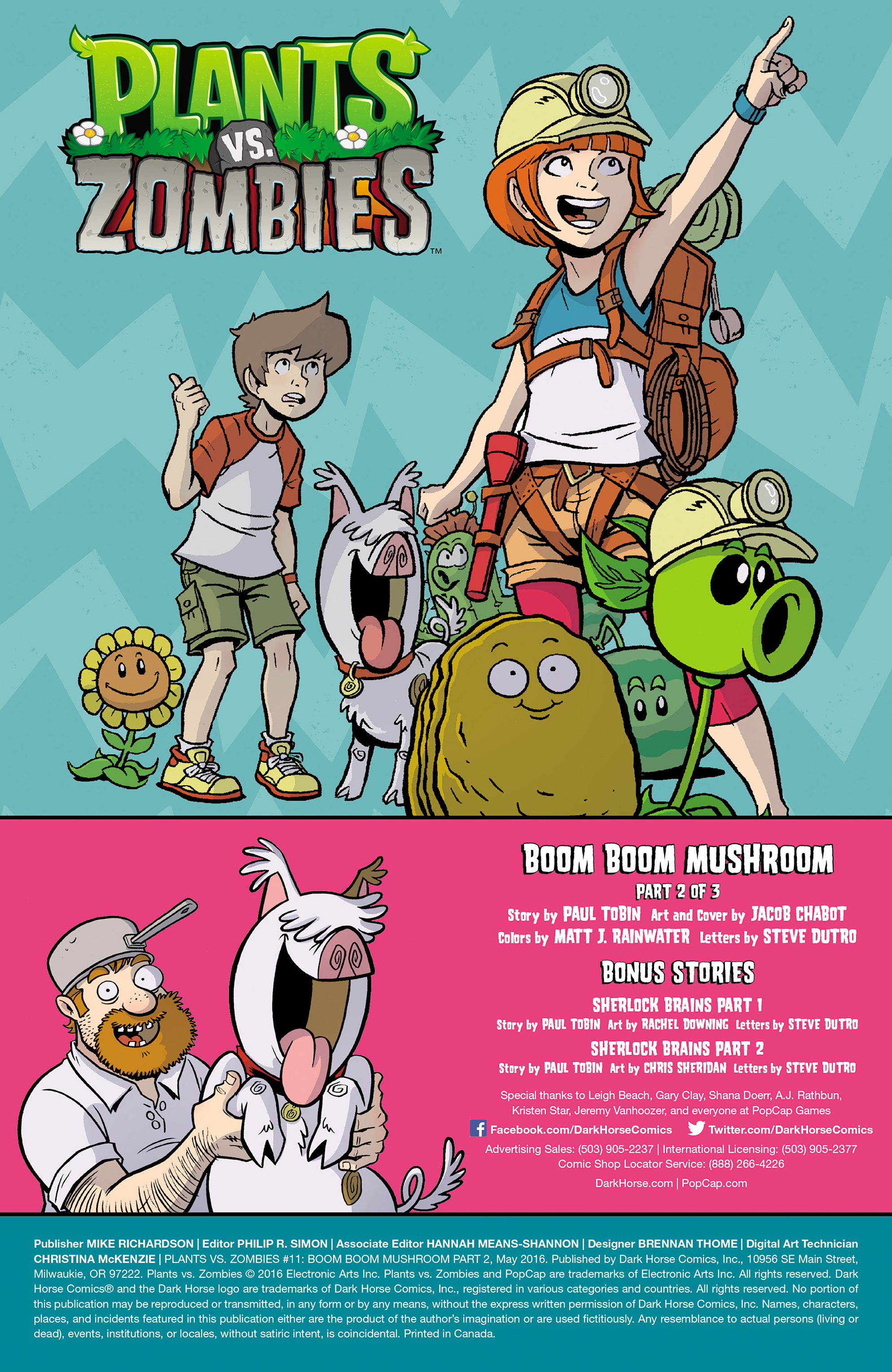 Read online Plants vs. Zombies: Boom Boom Mushroom comic -  Issue #11 - 2