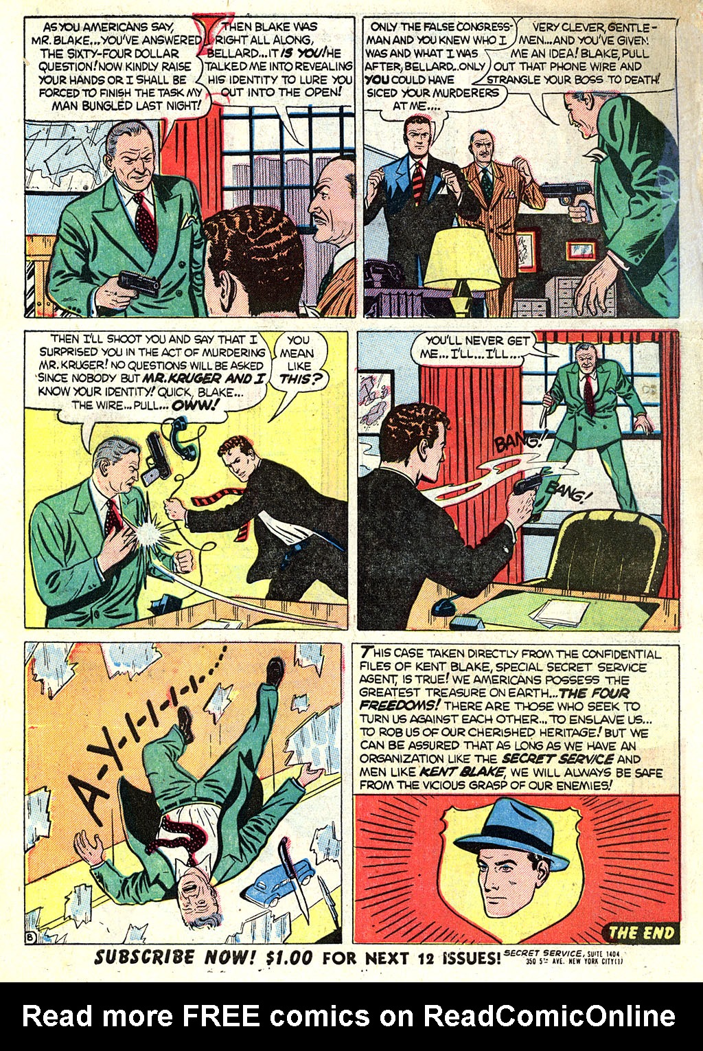 Read online Kent Blake of the Secret Service comic -  Issue #1 - 10