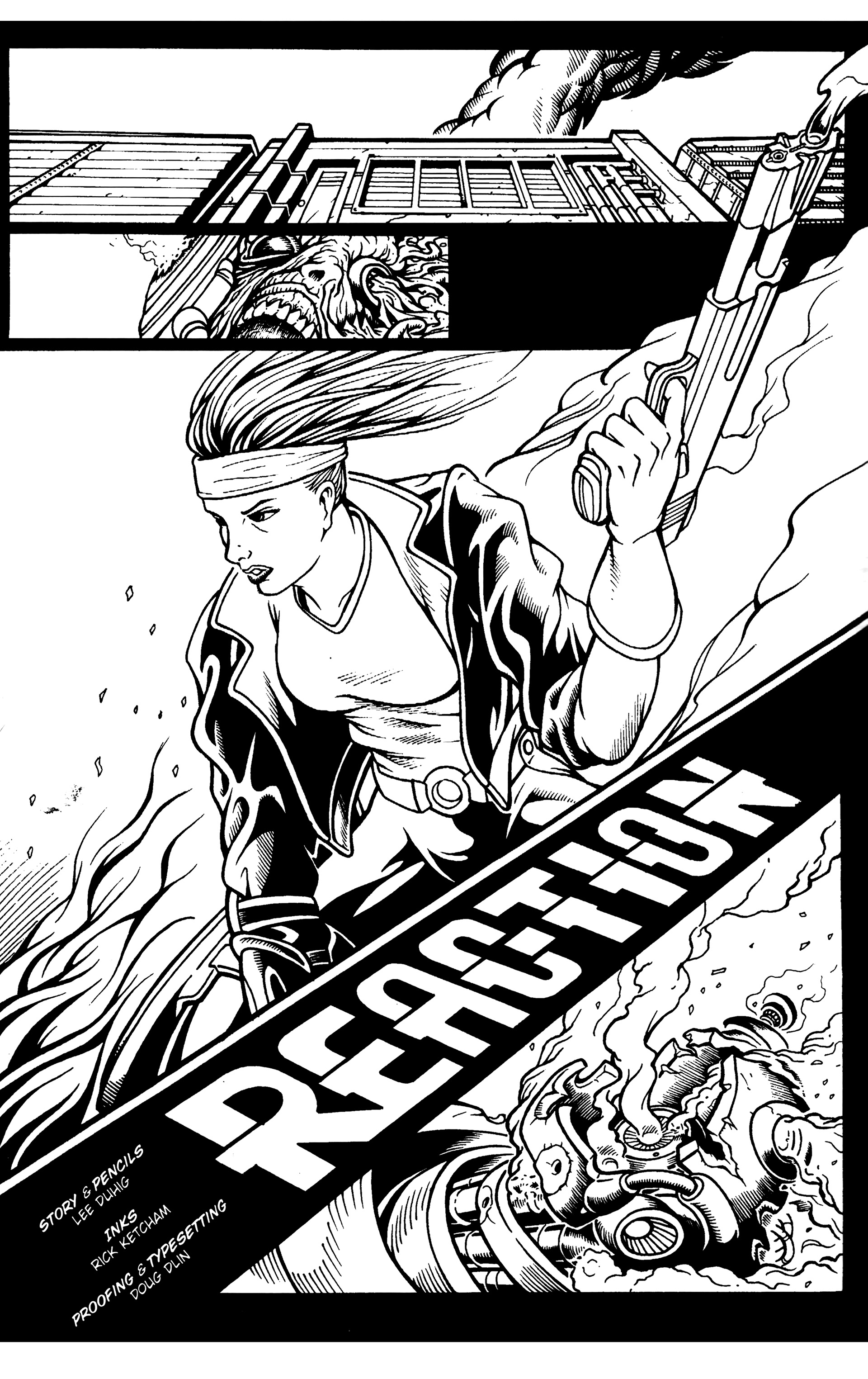 Read online Warrior Nun: Black & White comic -  Issue #18 - 10