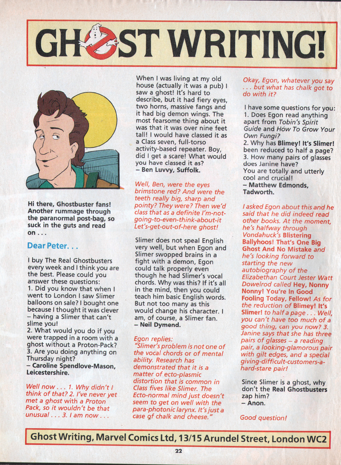 Read online The Real Ghostbusters comic -  Issue #84 - 22