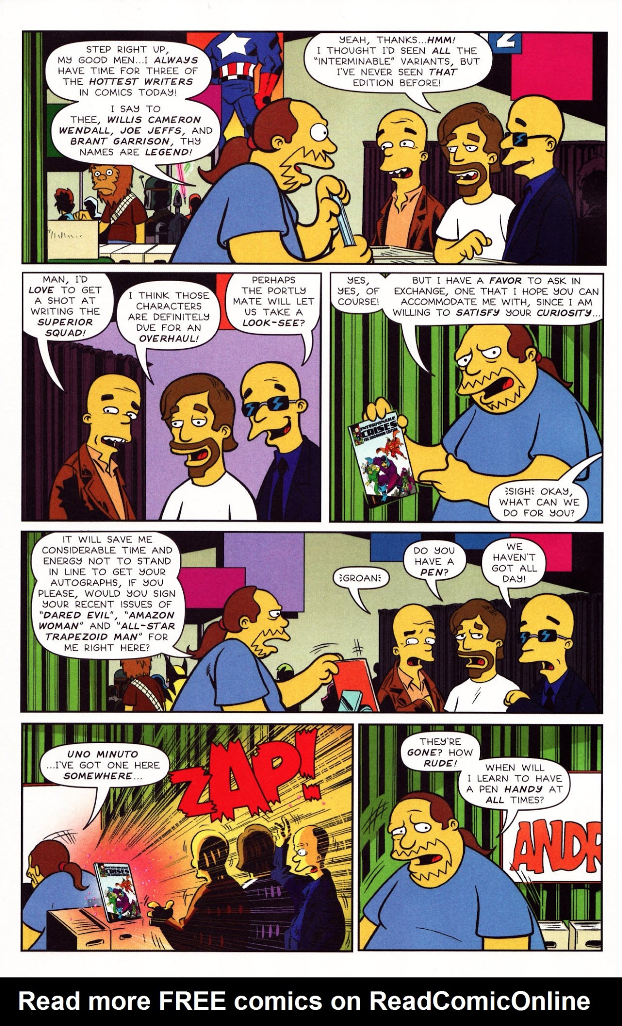 Read online Bongo Comics Presents Simpsons Super Spectacular comic -  Issue #6 - 10