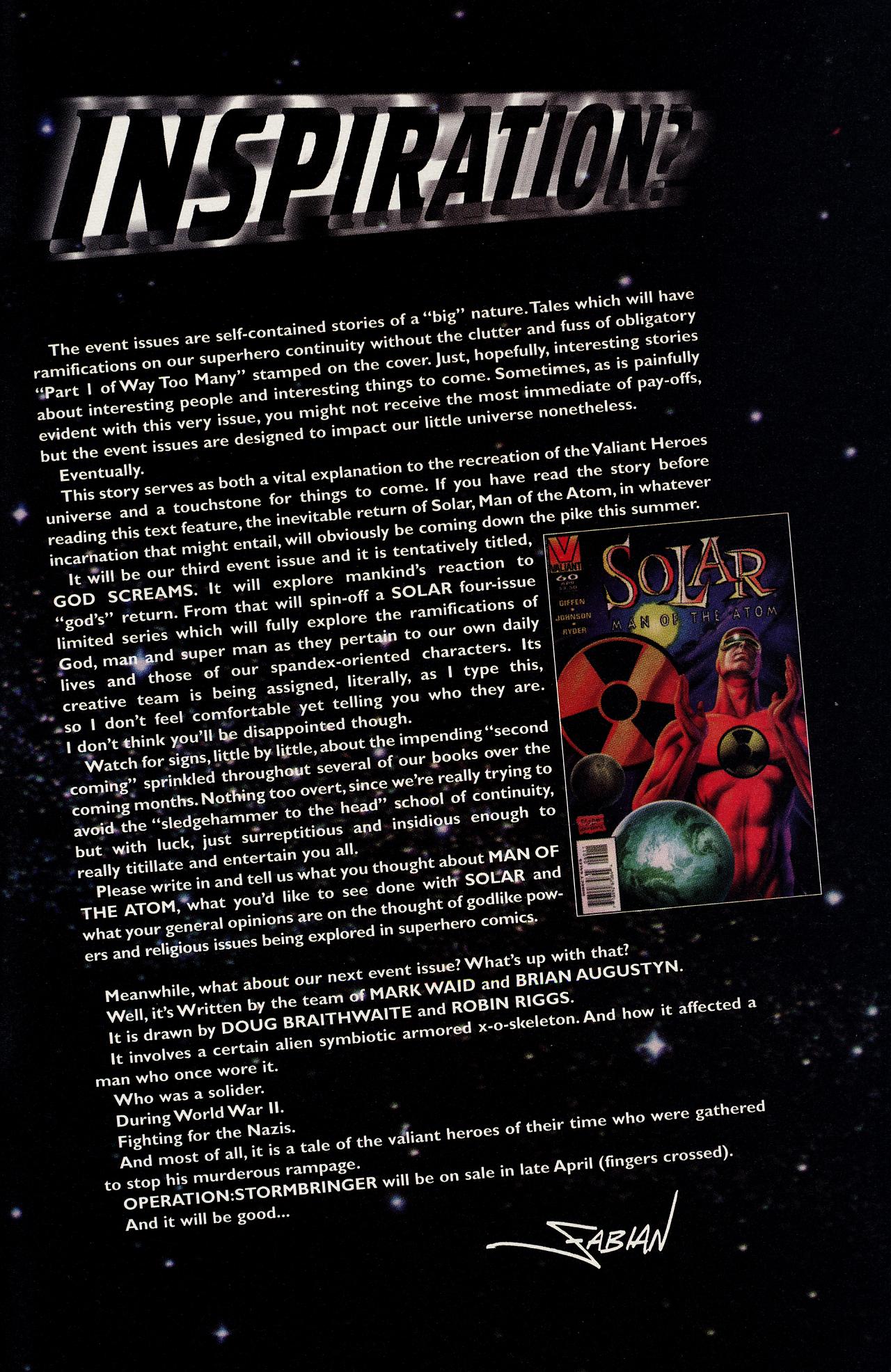 Read online Solar, Man of the Atom (1997) comic -  Issue # Full - 40