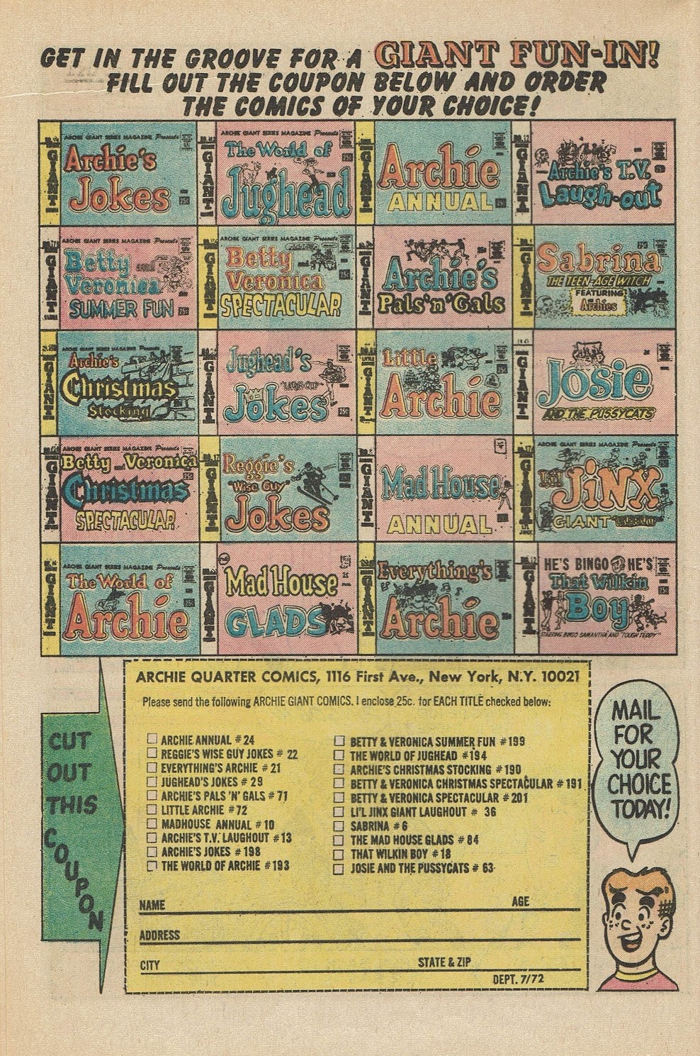 Read online Reggie and Me (1966) comic -  Issue #56 - 16