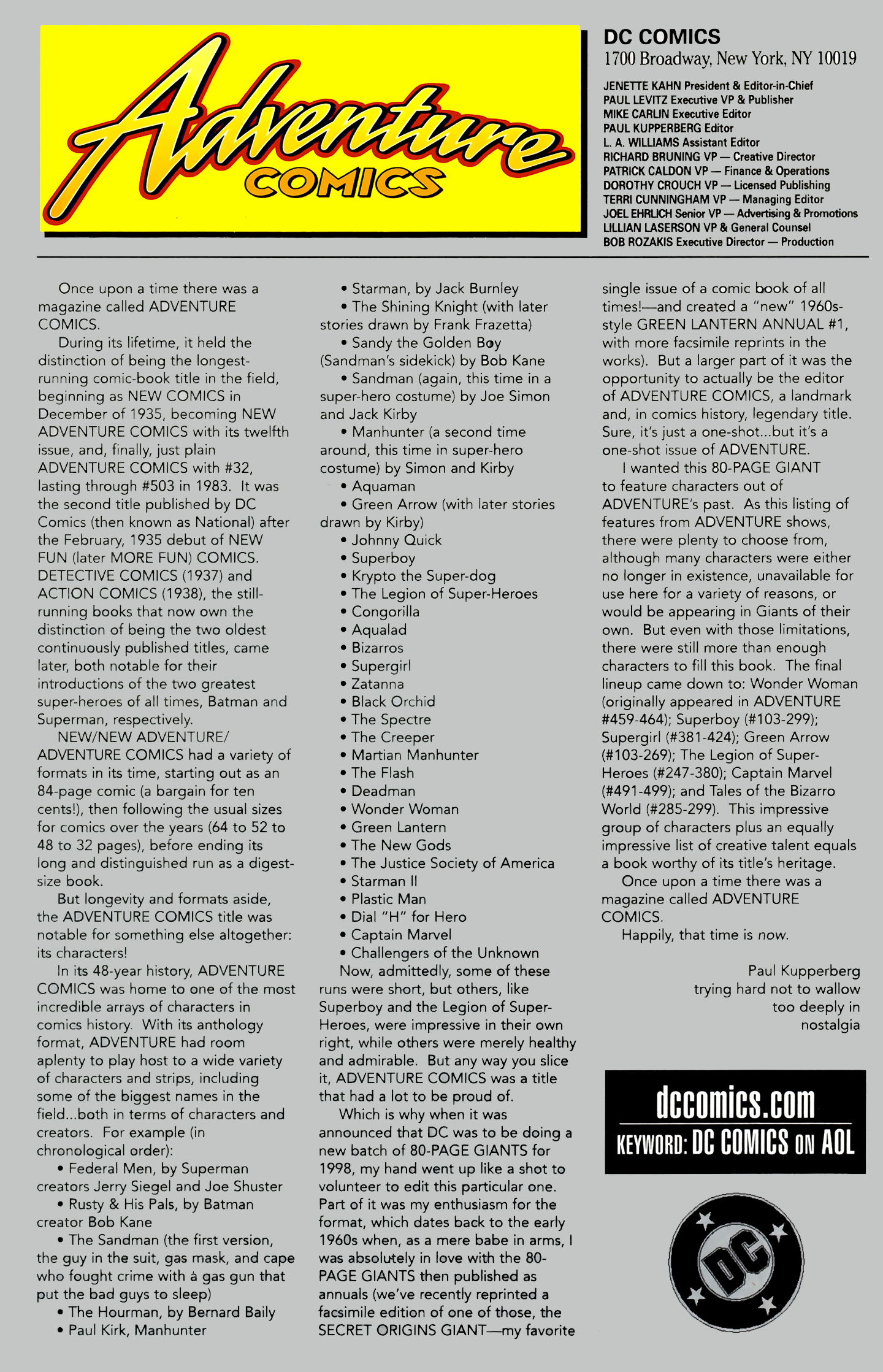 Read online Adventure Comics 80-Page Giant comic -  Issue # Full - 72