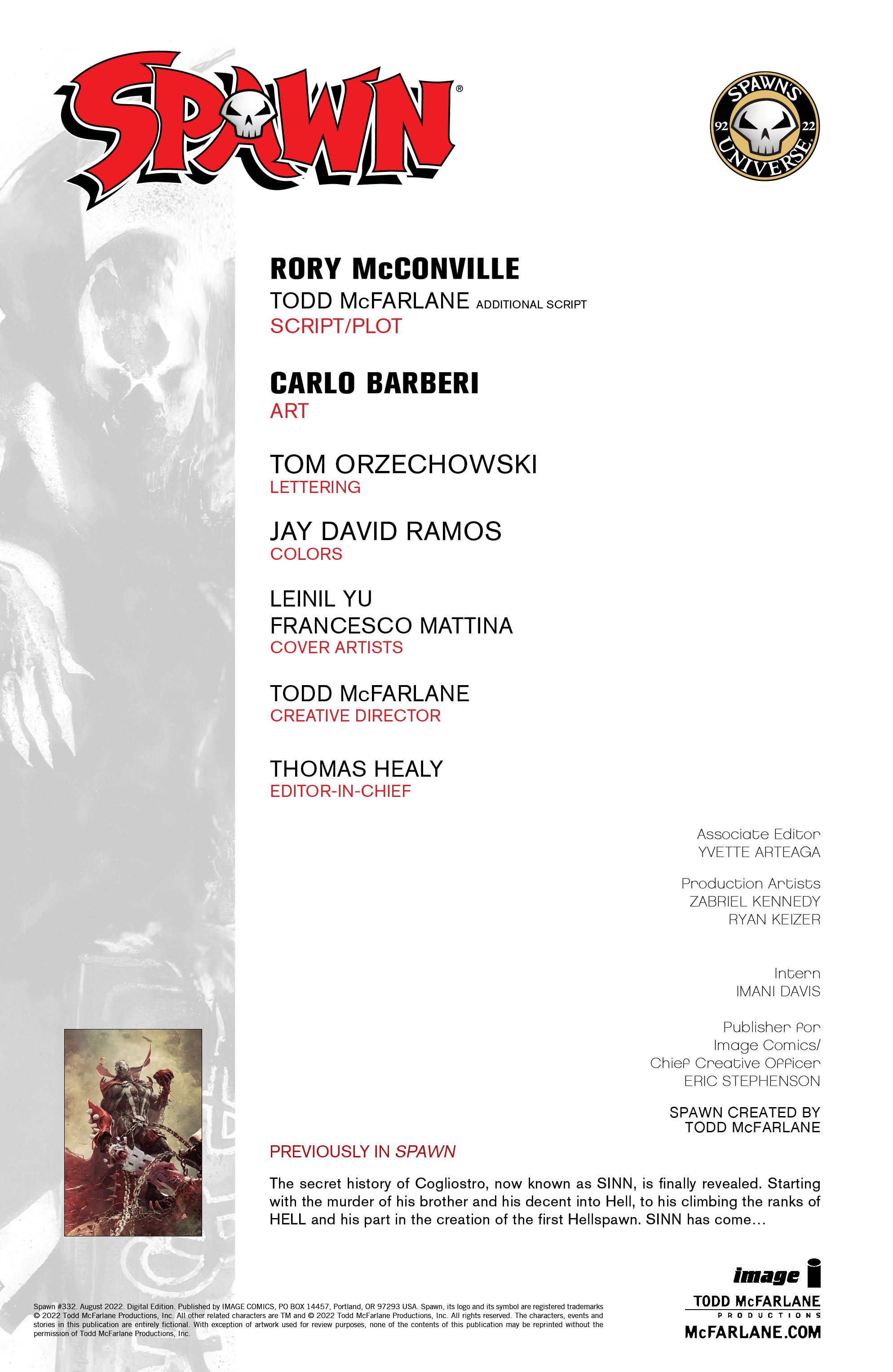 Read online Spawn comic -  Issue #332 - 3