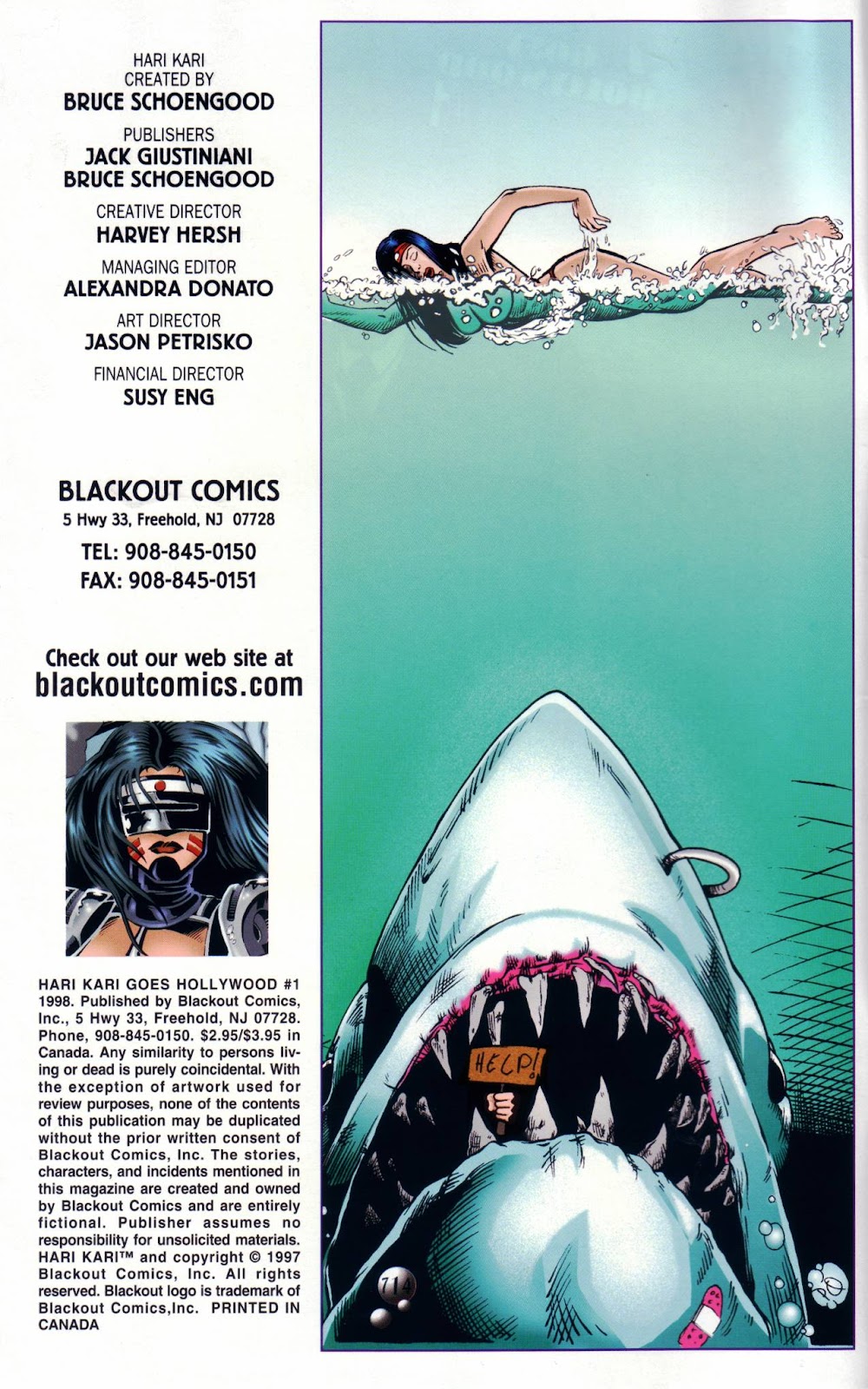 Read online Hari Kari Goes Hollywood comic Issue Full