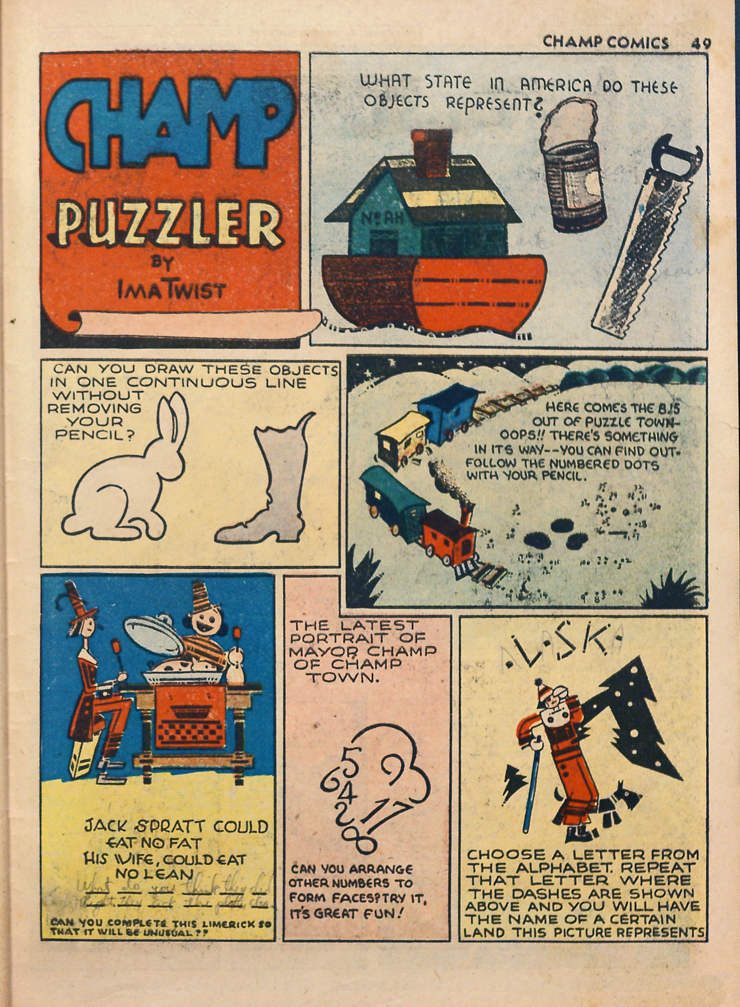 Read online Champ Comics comic -  Issue #16 - 51