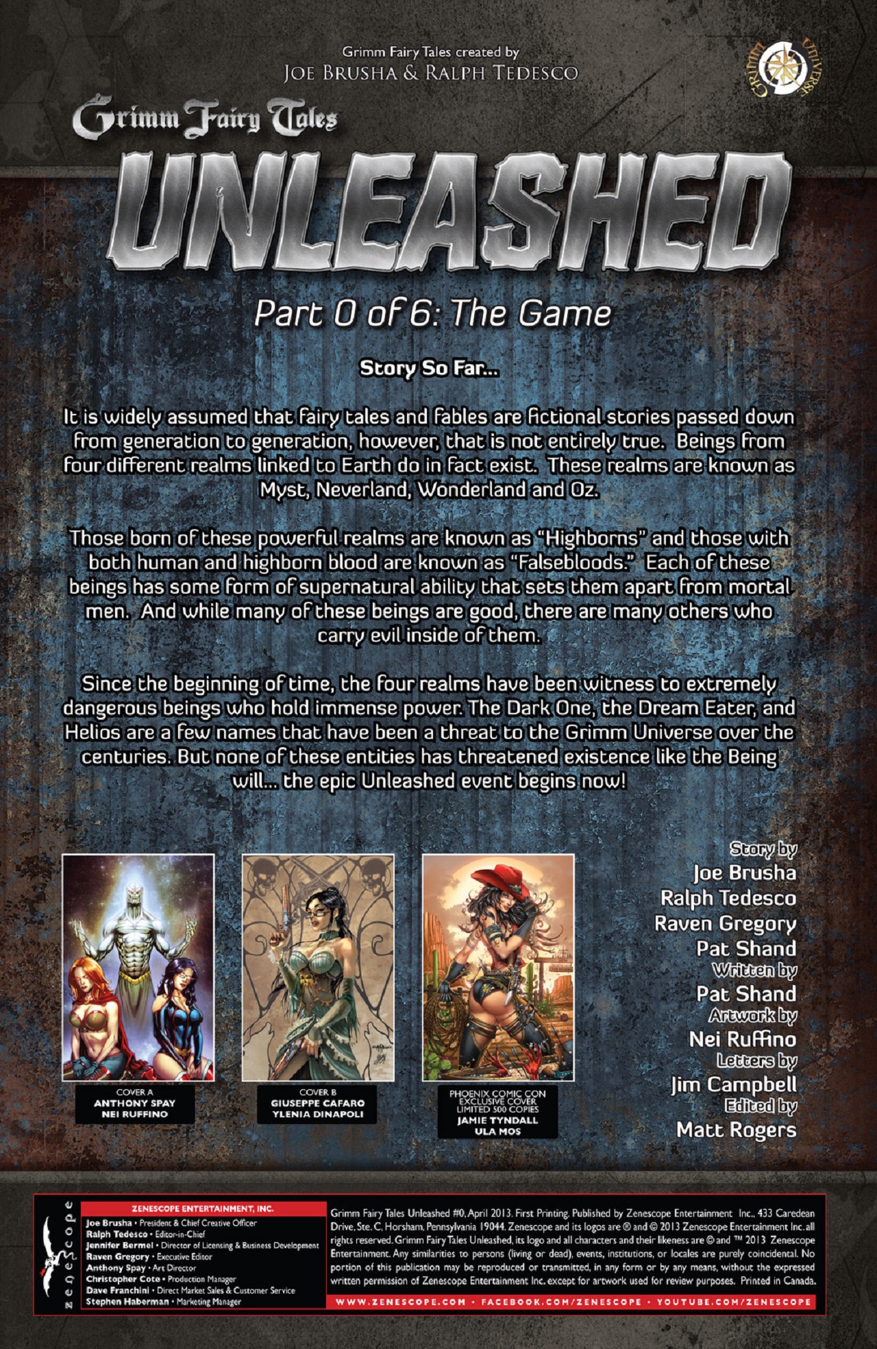 Read online Grimm Fairy Tales: Unleashed comic -  Issue #0 - 2