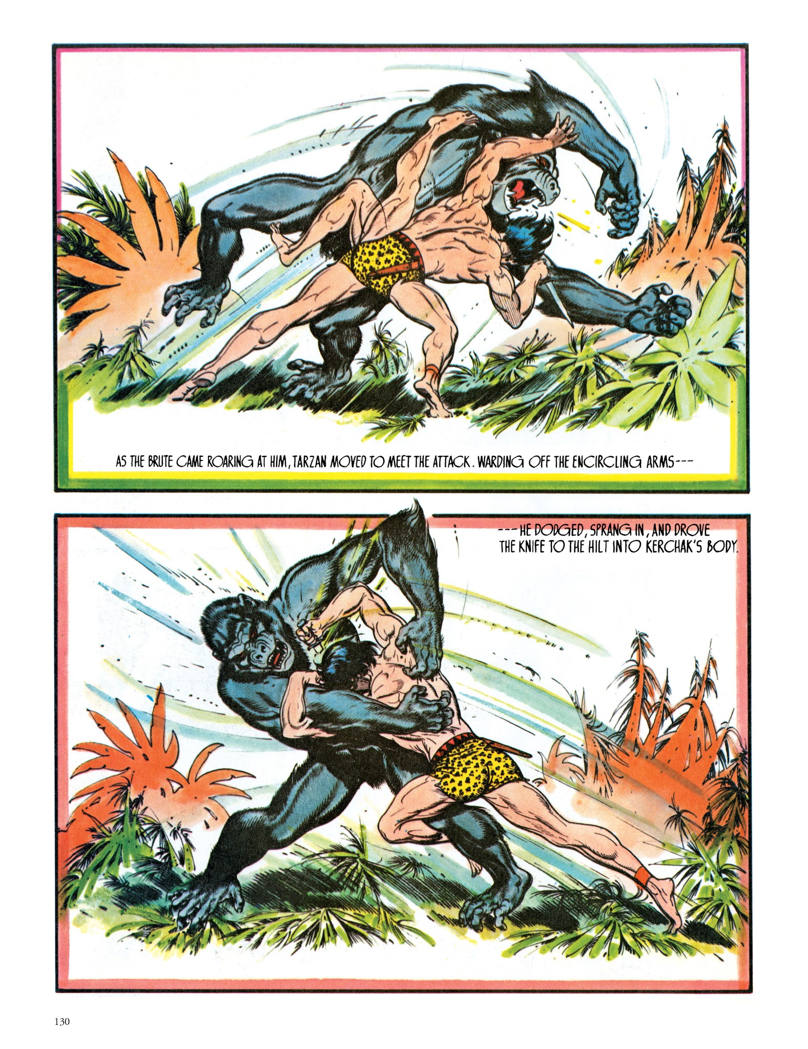 Read online Edgar Rice Burroughs' Tarzan: Burne Hogarth's Lord of the Jungle comic -  Issue # TPB - 130