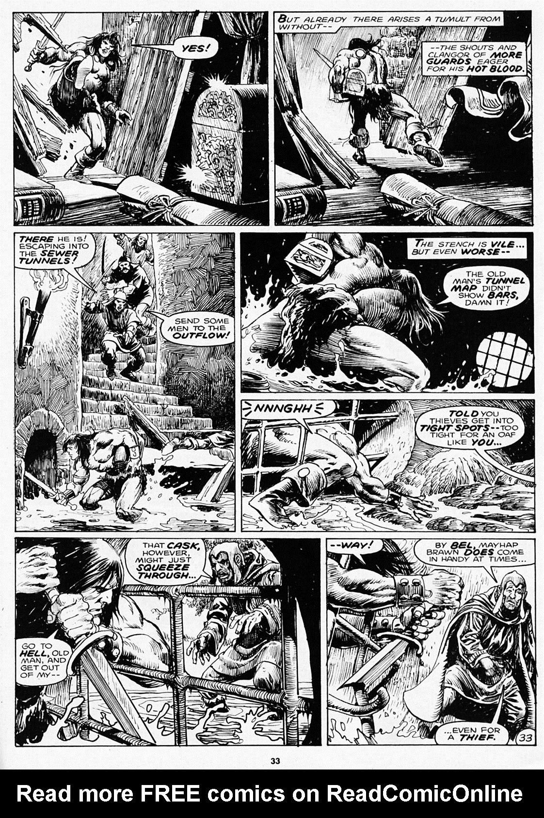 Read online The Savage Sword Of Conan comic -  Issue #180 - 35