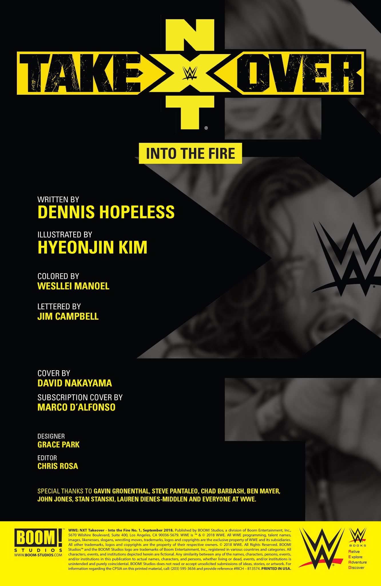 Read online WWE: NXT Takeover - Into the Fire comic -  Issue # Full - 2