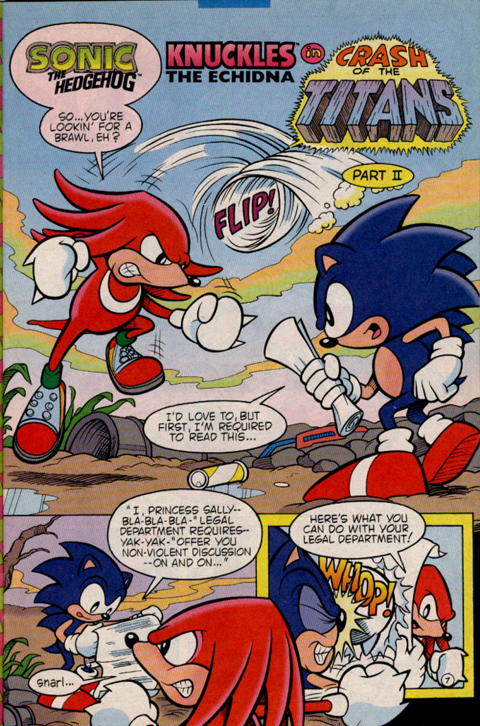 SONIC The HEDGEHOG Comic Book #56 March 1998 SUPER SONIC HYPER KNUCKLES Bag  NM