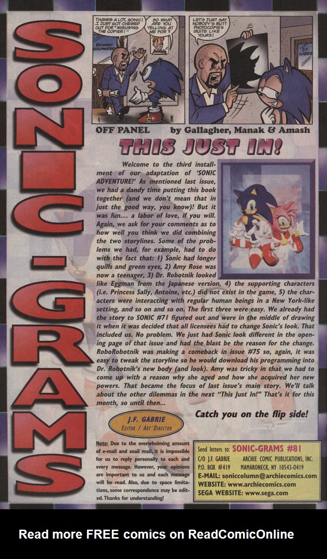 Read online Sonic The Hedgehog comic -  Issue #81 - 30