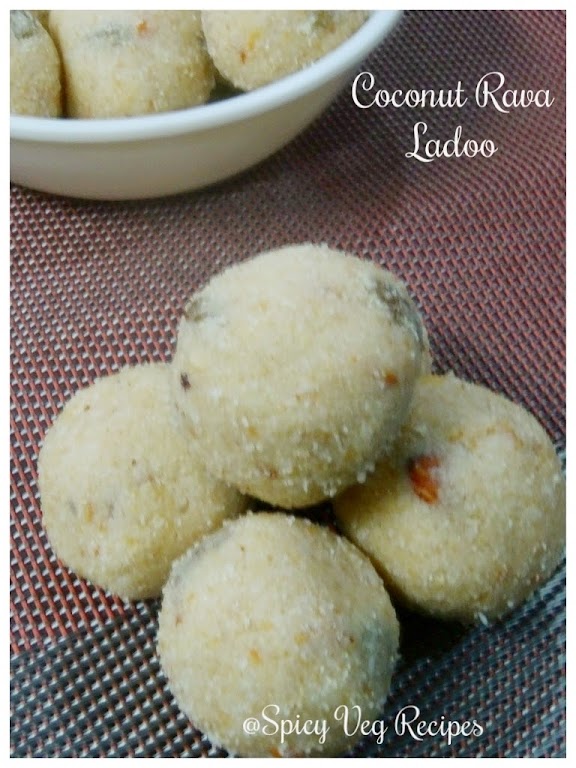 Rav Ladoo is a traditional Maharashtrian sweet delight. coconut semolina Ladoo is the awesome aromatic blend of grated coconut and roasted semolina.
