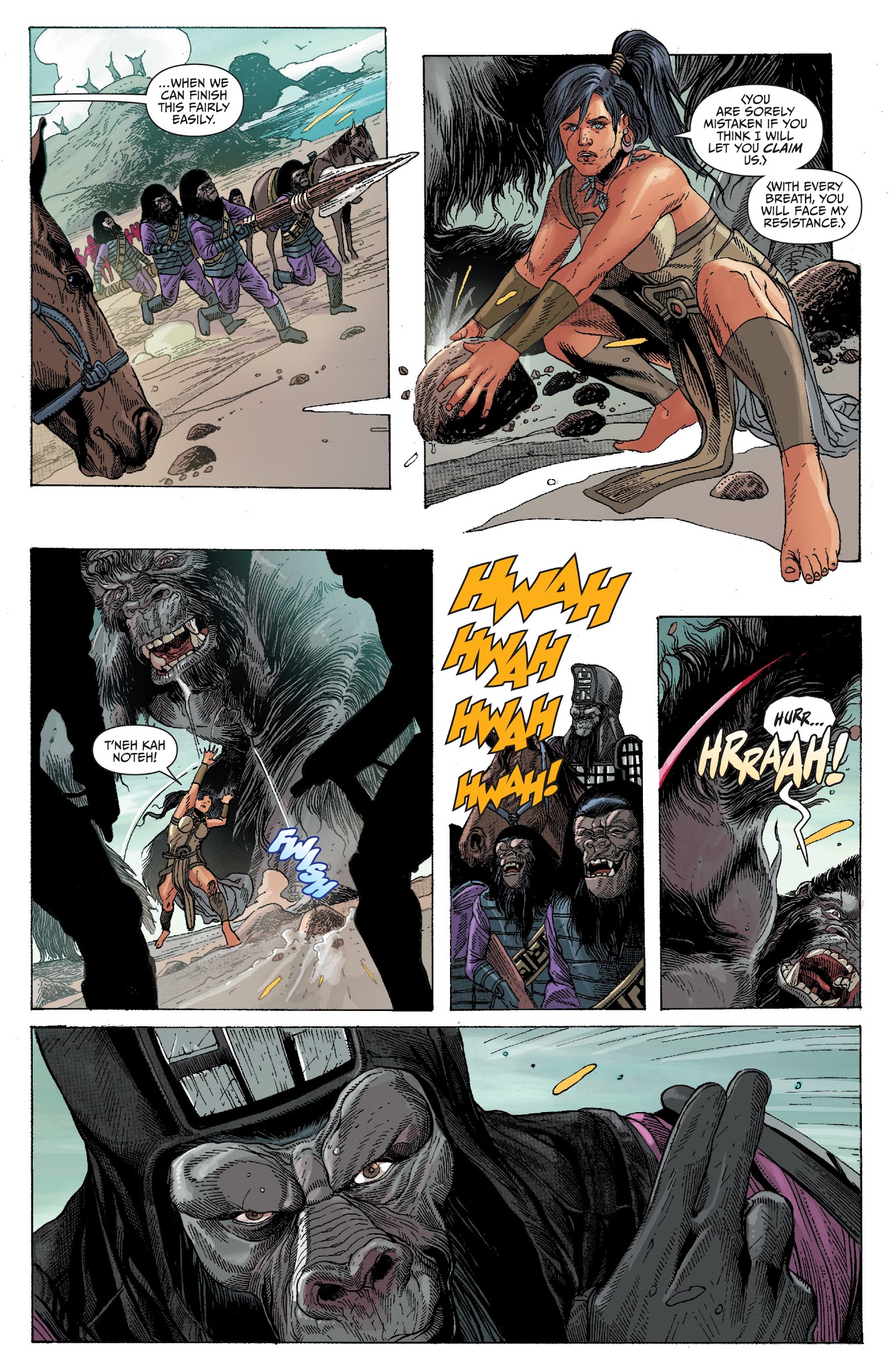Read online Kong on the Planet of the Apes comic -  Issue #6 - 6