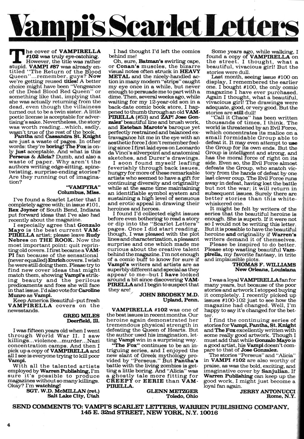 Read online Vampirella (1969) comic -  Issue #104 - 4