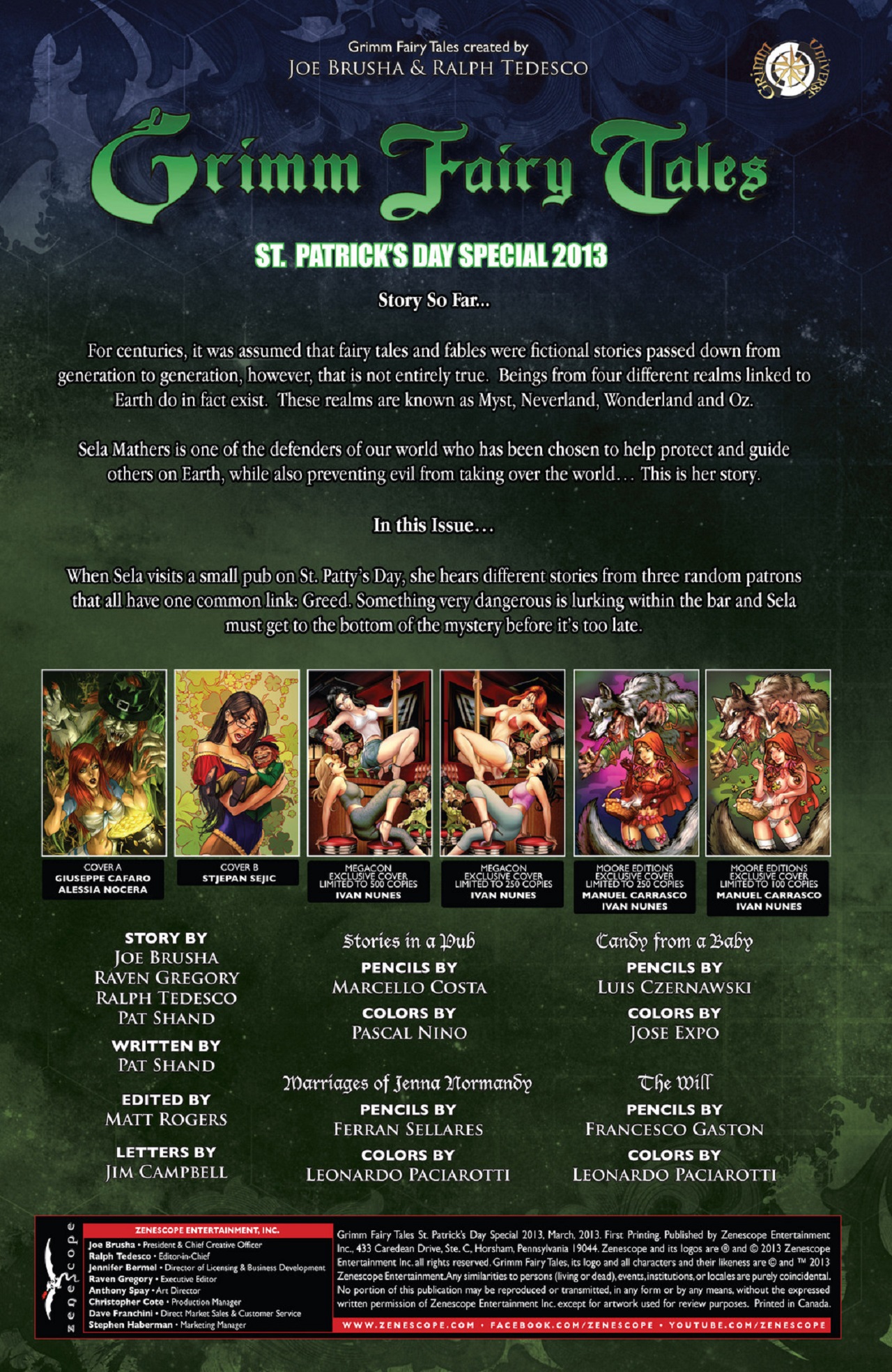 Read online Grimm Fairy Tales: St. Patrick's Day Special 2013 comic -  Issue # Full - 2