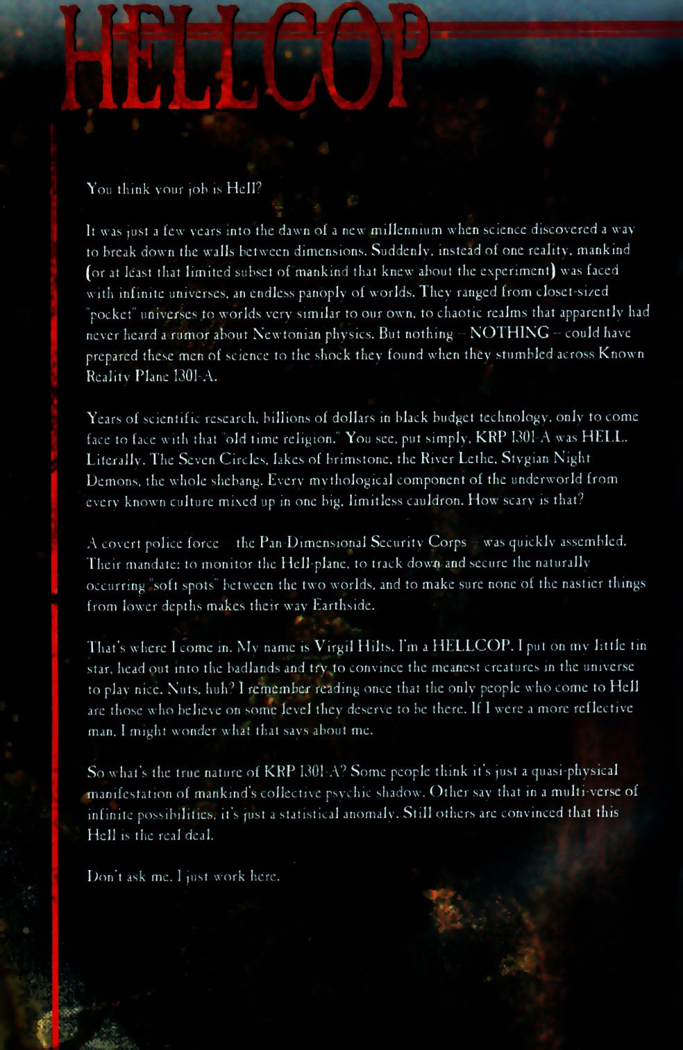 Read online Hellcop comic -  Issue #1 - 2