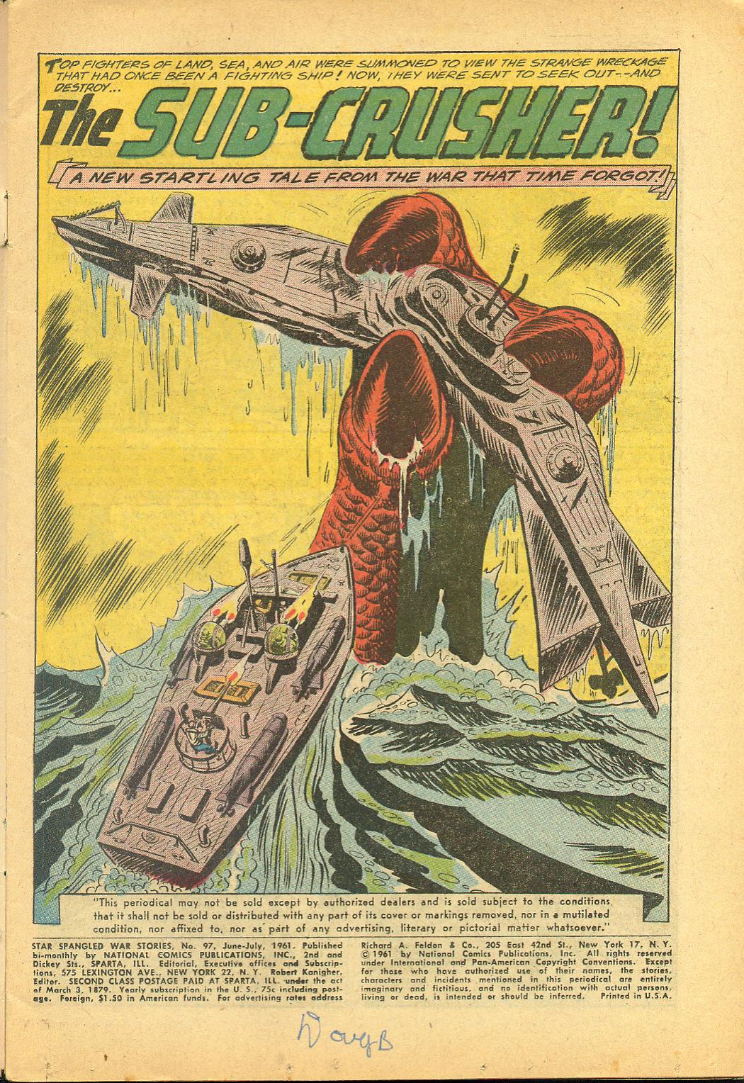 Read online Star Spangled War Stories (1952) comic -  Issue #97 - 3